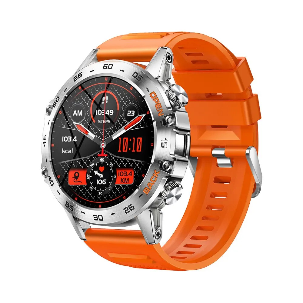 Steel 1.39 Inch Men Luxury Smart Watch Bluetooth Call Sport Fitness Tracker Heal