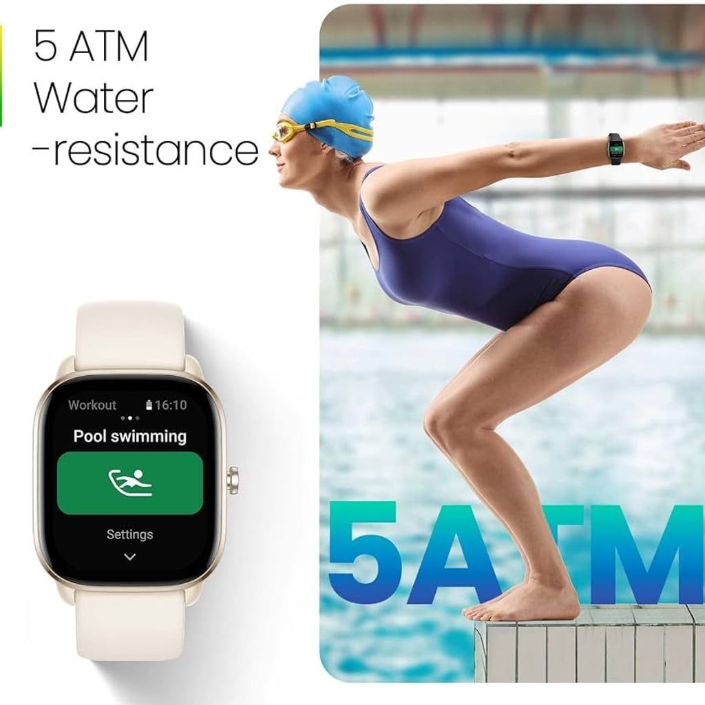 Amazfit GTS 4 Mini Smartwatch, Fitness Tracker with Alexa Built-in, GPS, and 120