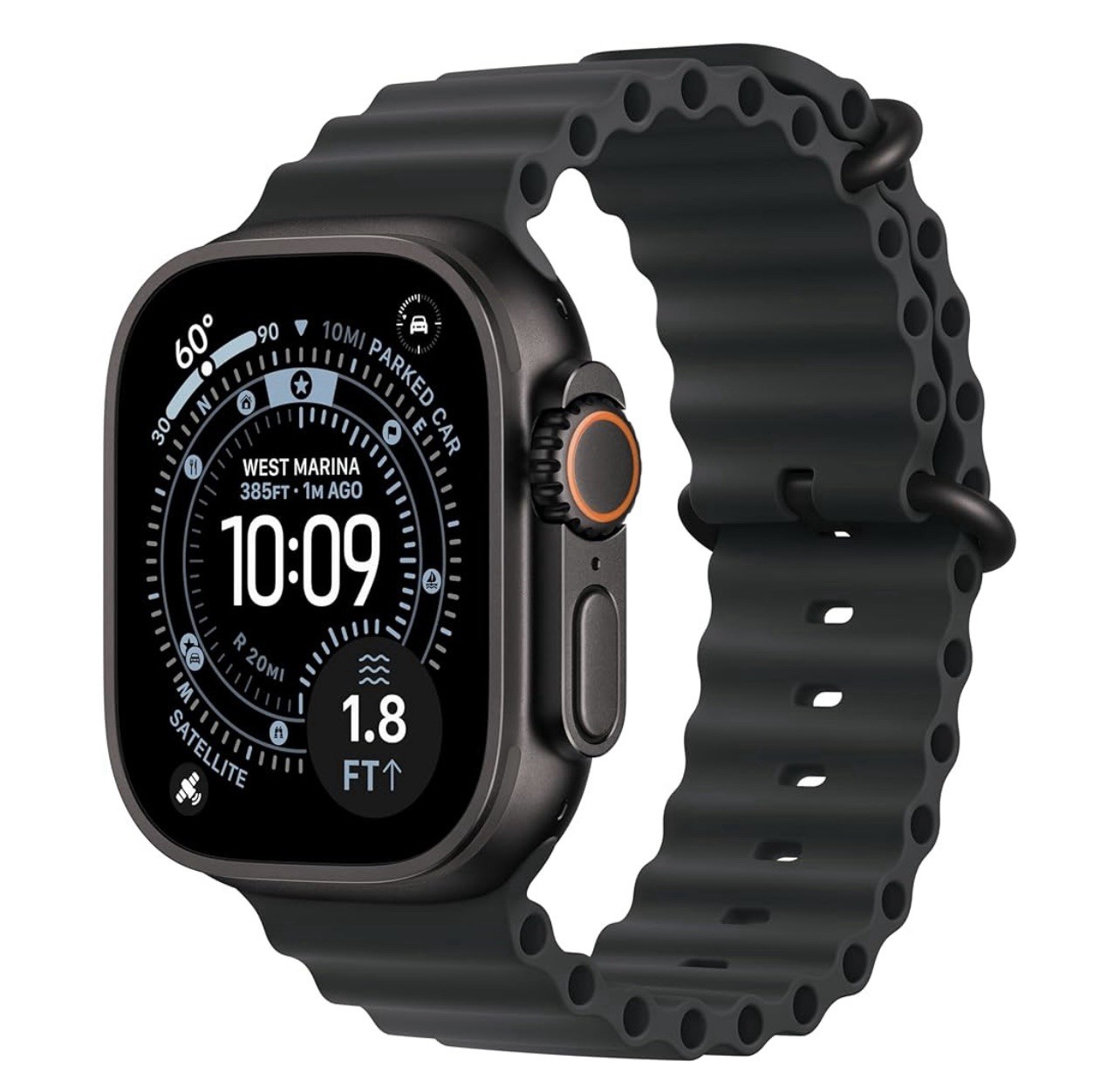 Apple Watch Ultra 3 49mm GPS Cellular Titanium Case /Black Ocean Band.A2
