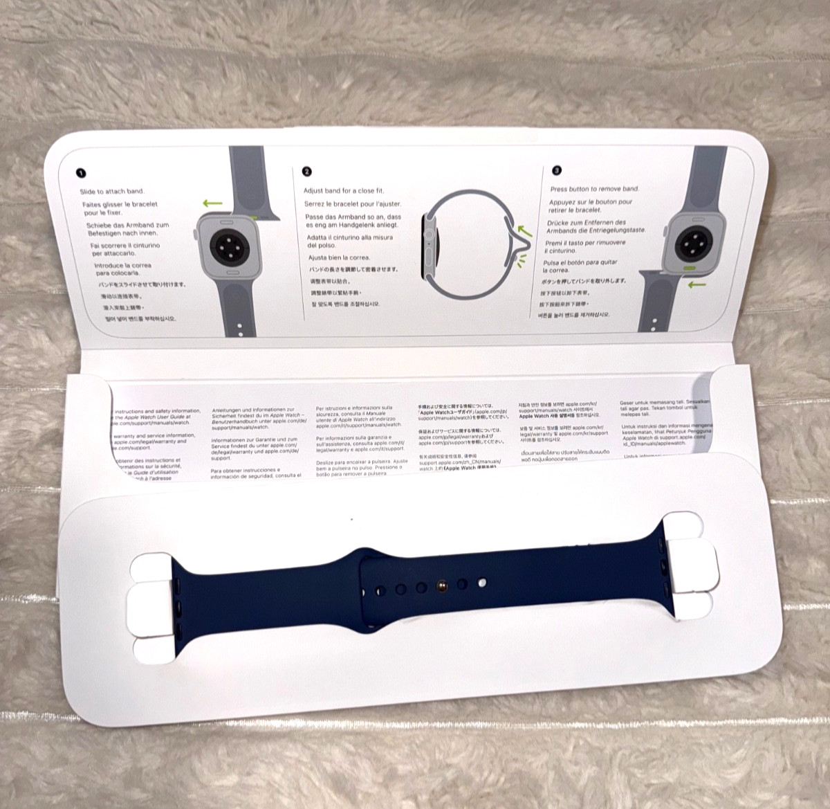 Apple Watch Series 10 GPS 46mm – Denim Sport Band M/L – NEW OPEN BOX
