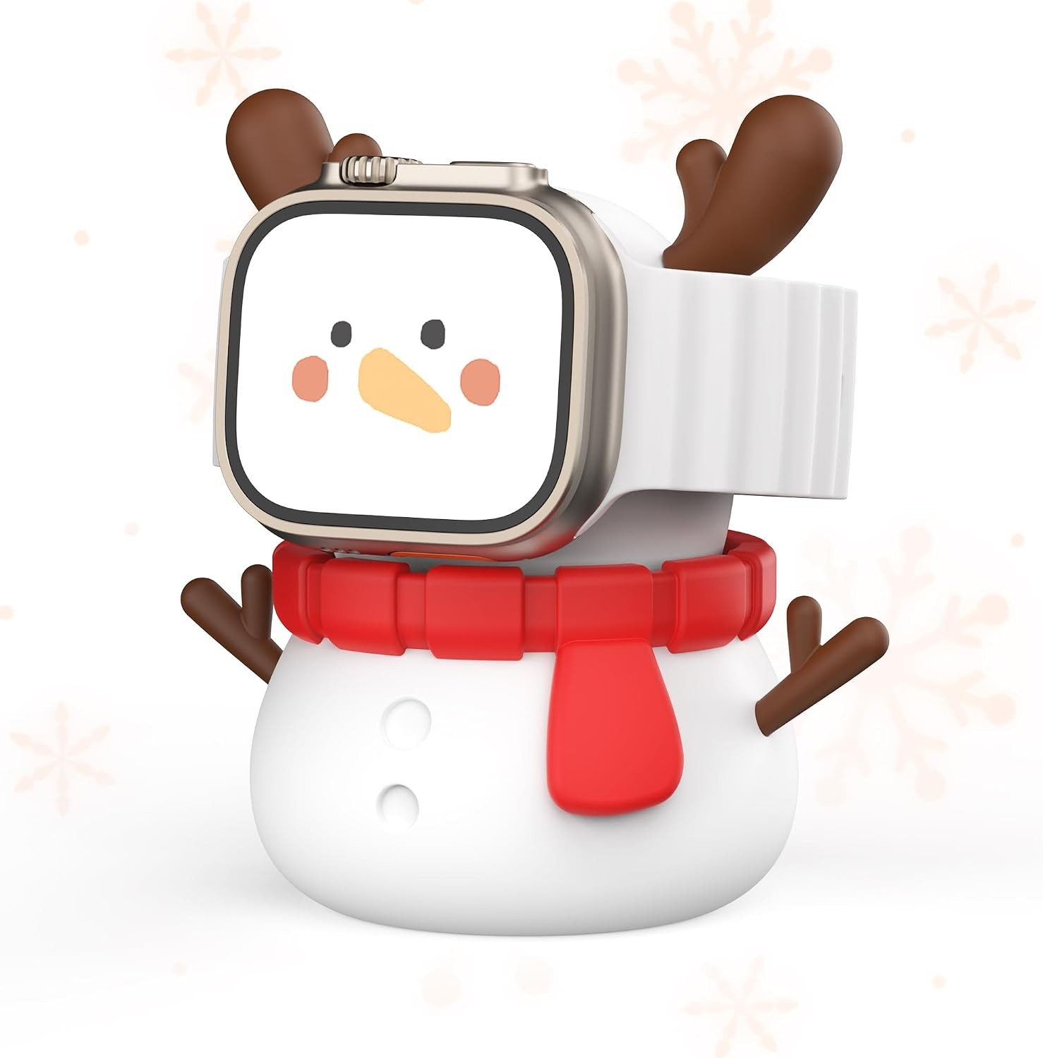 Cute Snowman Charger Stand for Apple Watch Series 8/7/6/5/4/3/2/1 38-49mm