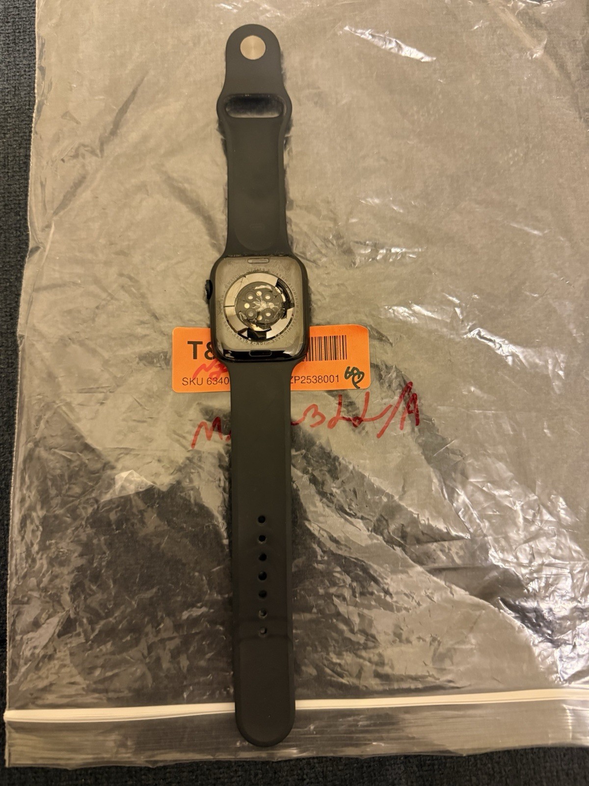 GPS Only Apple Watch Series 8 45MM Midnight Aluminum With Black Sport Band