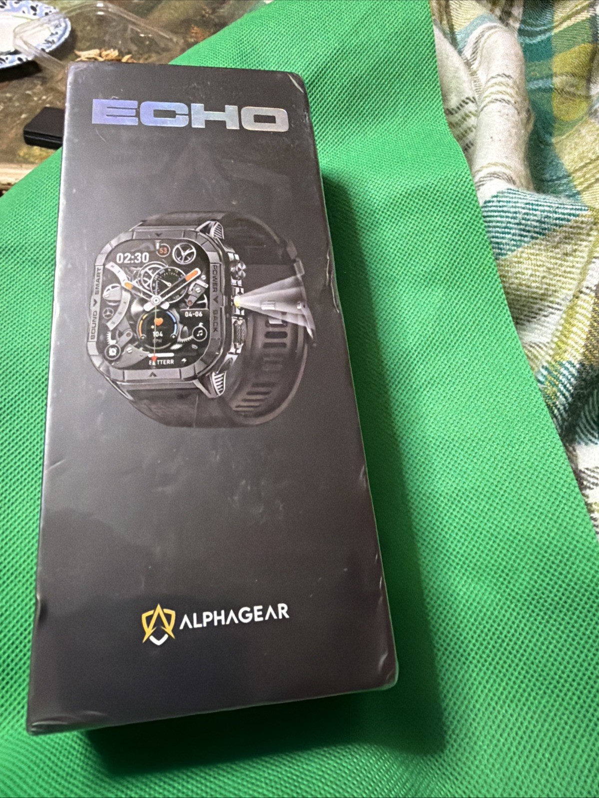 ALPHAGEAR Echo Smartwatch iPhone Android Call 1.68″ AMOLED 10-12 Day Battery