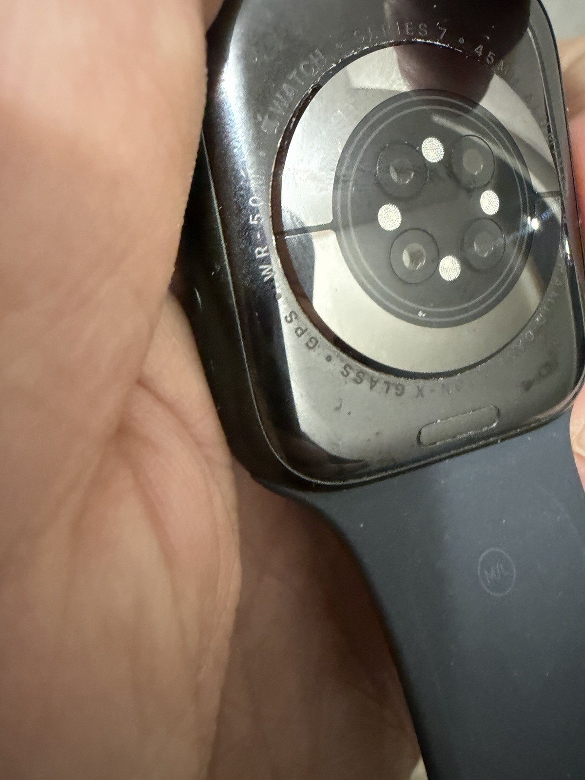 Apple Watch Series 7 45mm GPS ONLY Aluminum Green Case Blue Band