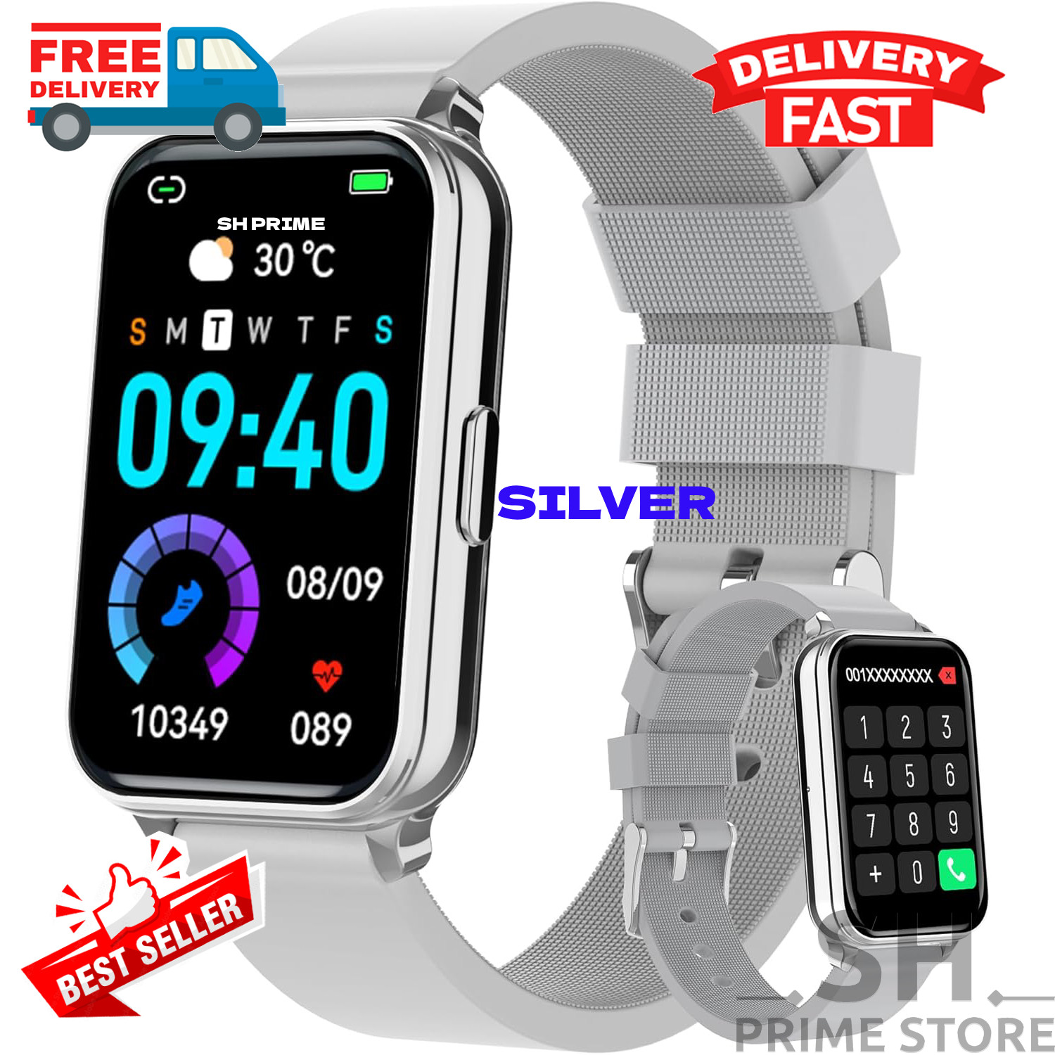 2025 Smart Watch For Men/Women, Waterproof Smartwatch Bluetooth iPhone Samsung