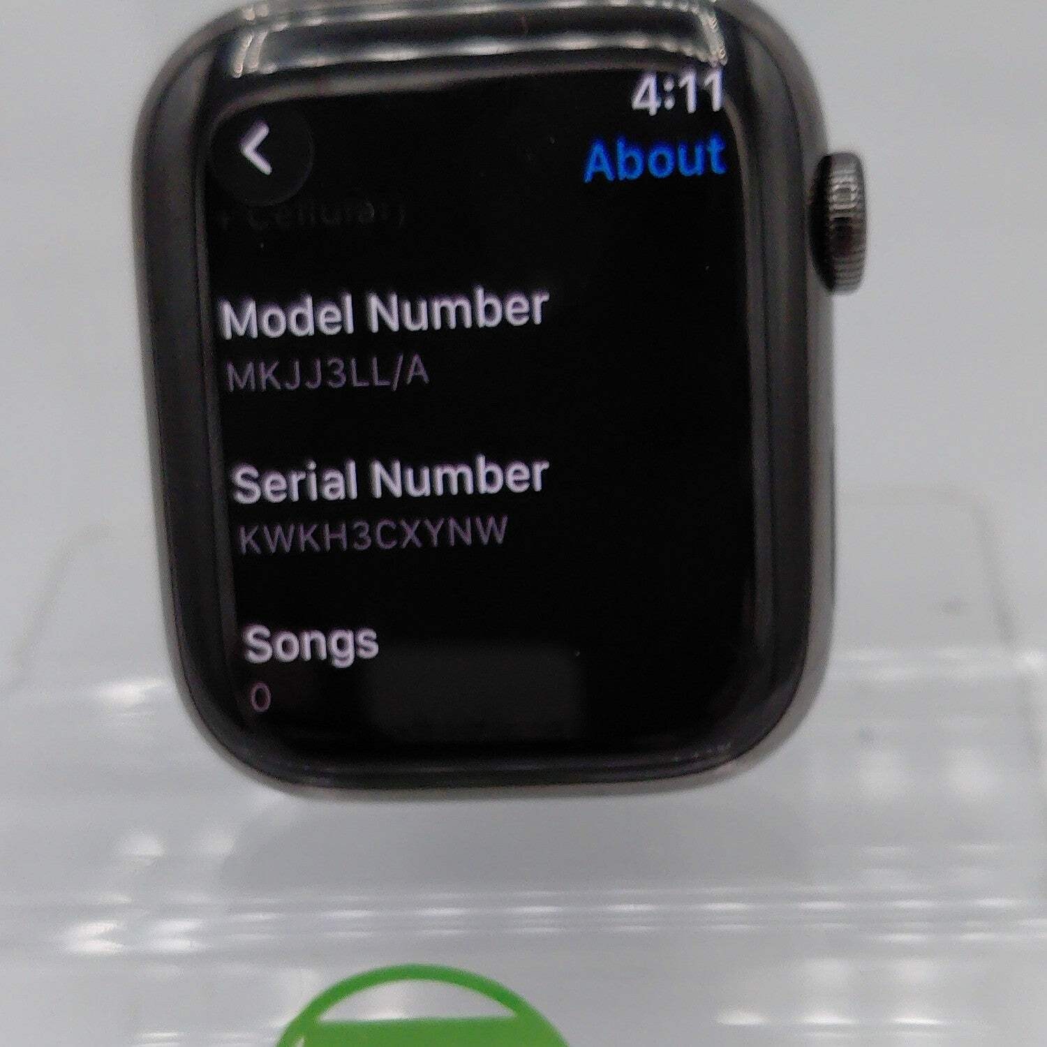 Unlocked Apple Watch Series 7 45MM Graphite Stainless Steel MKJJ3LL/A Face Only