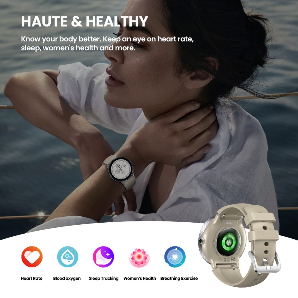 Zeblaze Lily 2 Voice Calling Female Smartwatch 1.2″ AMOLED Screen Sport Watch
