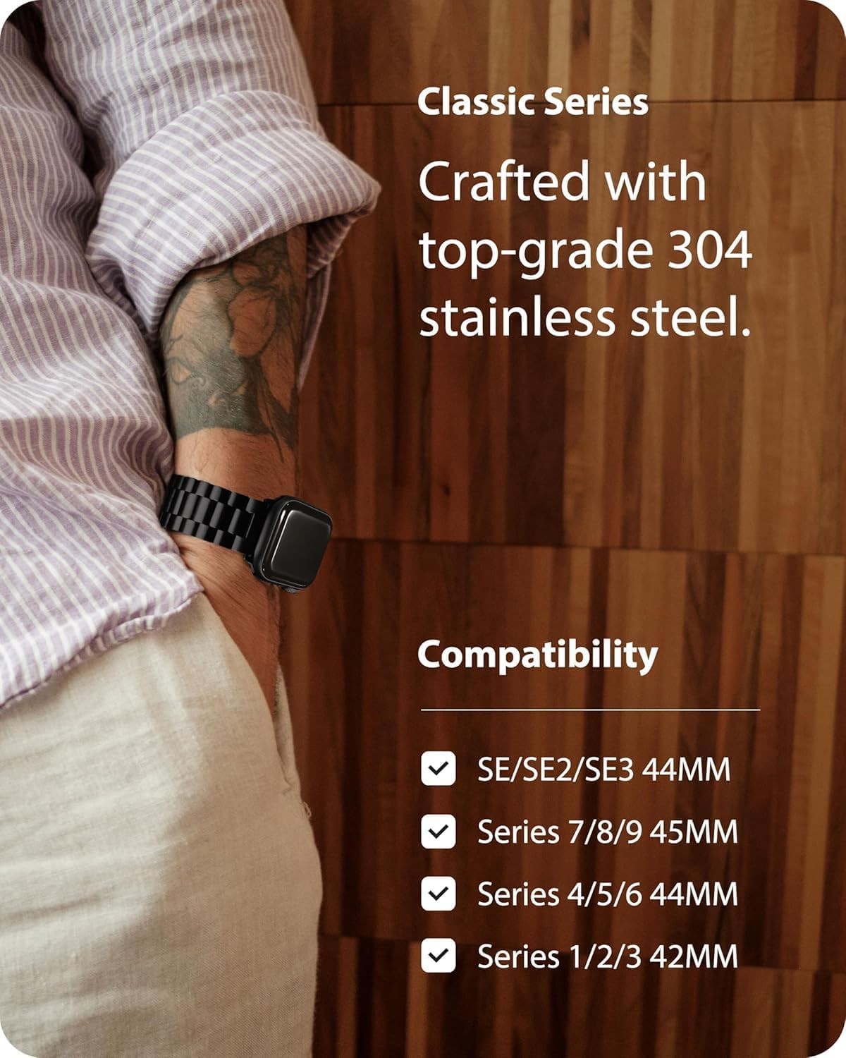Case for Apple Watch 49/45/44/42/41/40/38mm | Metal Band for iWatch Series 11-1