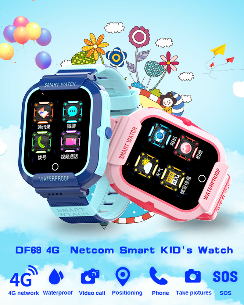 Kids Smartwatch Phone 4G SOS Anti-Lost Camera Video Calling for Boys Girls Gift