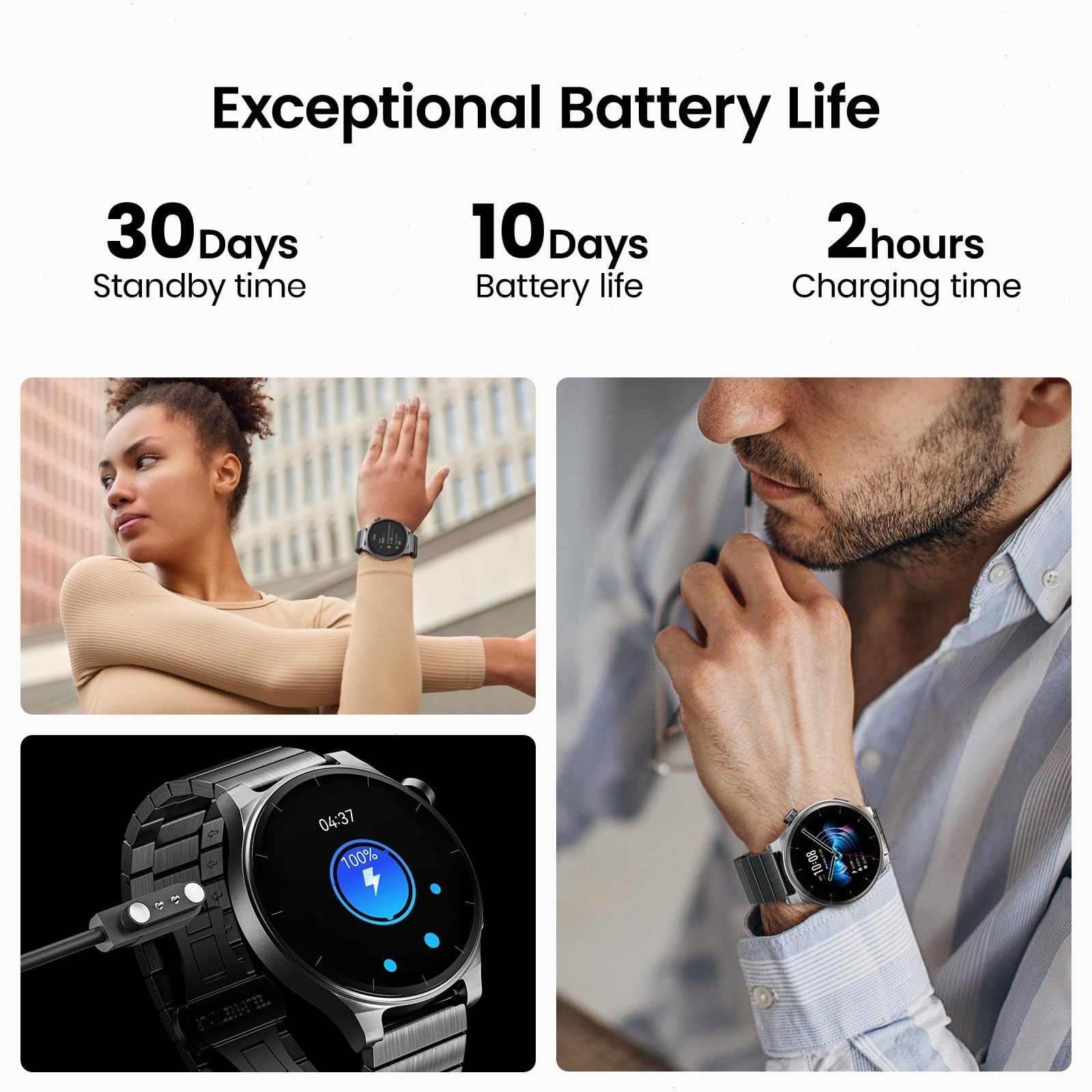 TOZO S5 Smart Watch 1.43″ AMOLED 100+ Modes Sport Fitness Watch