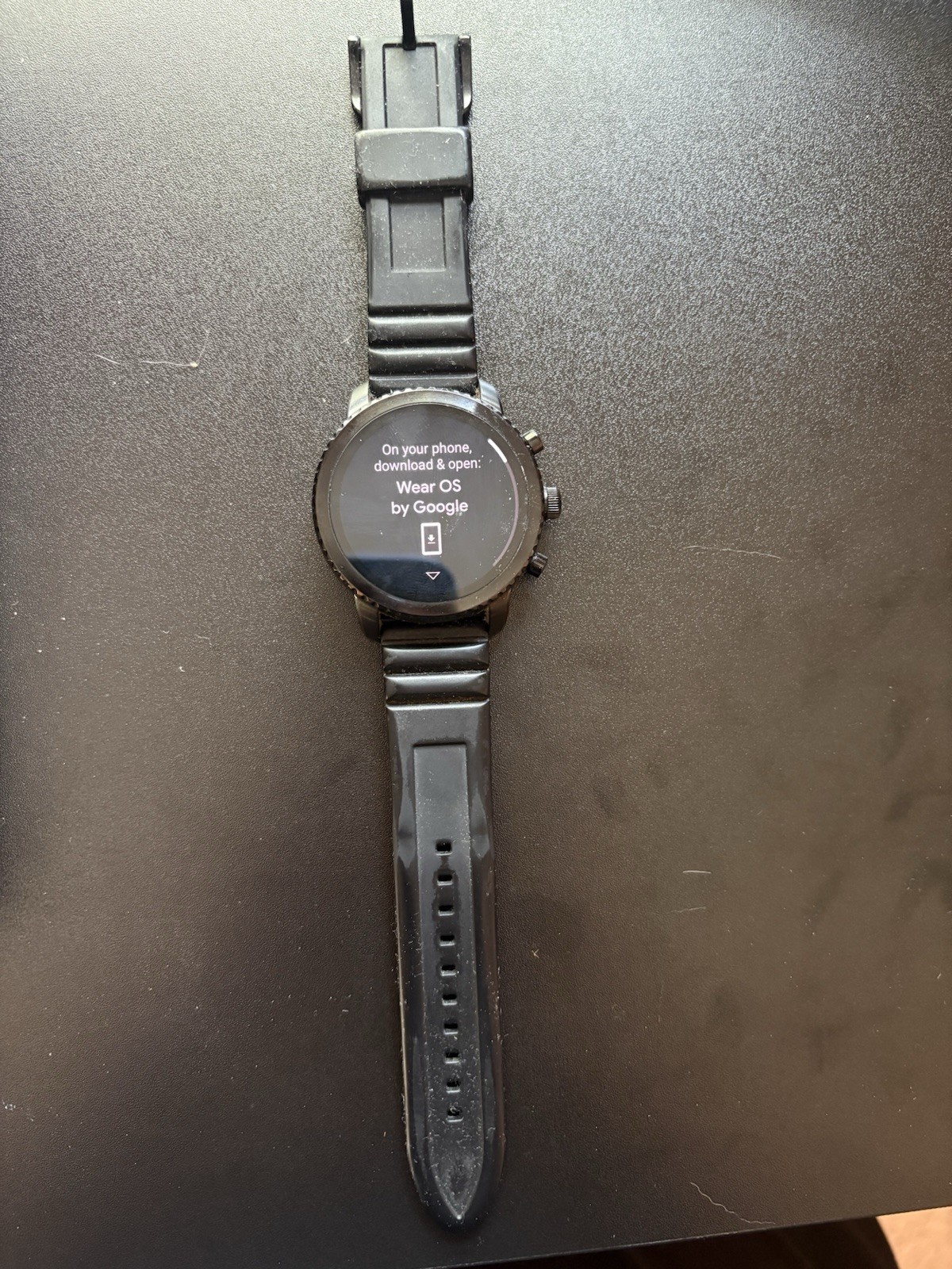 Fossil Gen 3 Explorist Smartwatch 45mm Stainless Steel Black with Silicone Band