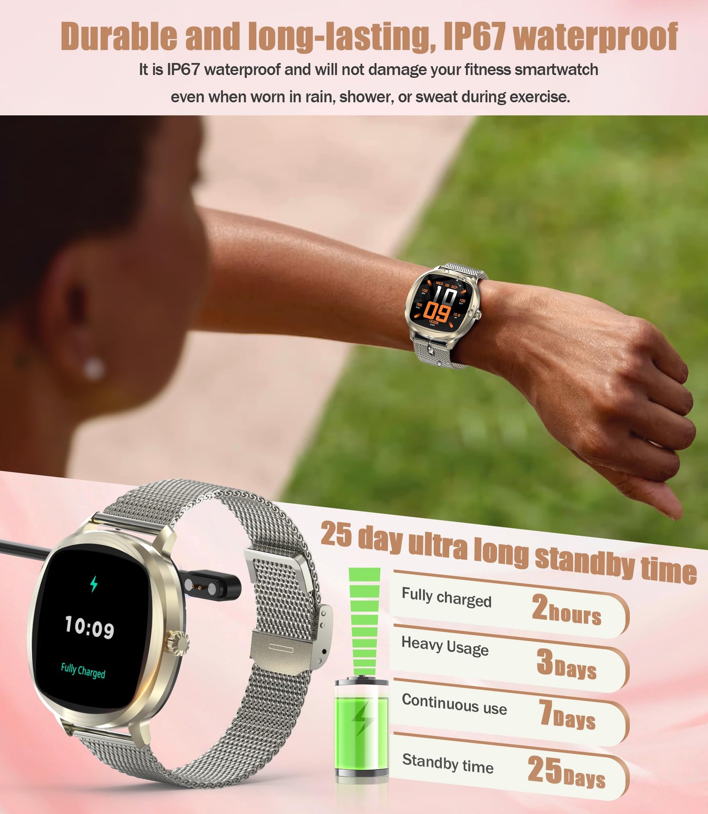 Watches for , 1.72″ for Android Phones with Heart Rate/Sleep Monitor, 100+ Sp…