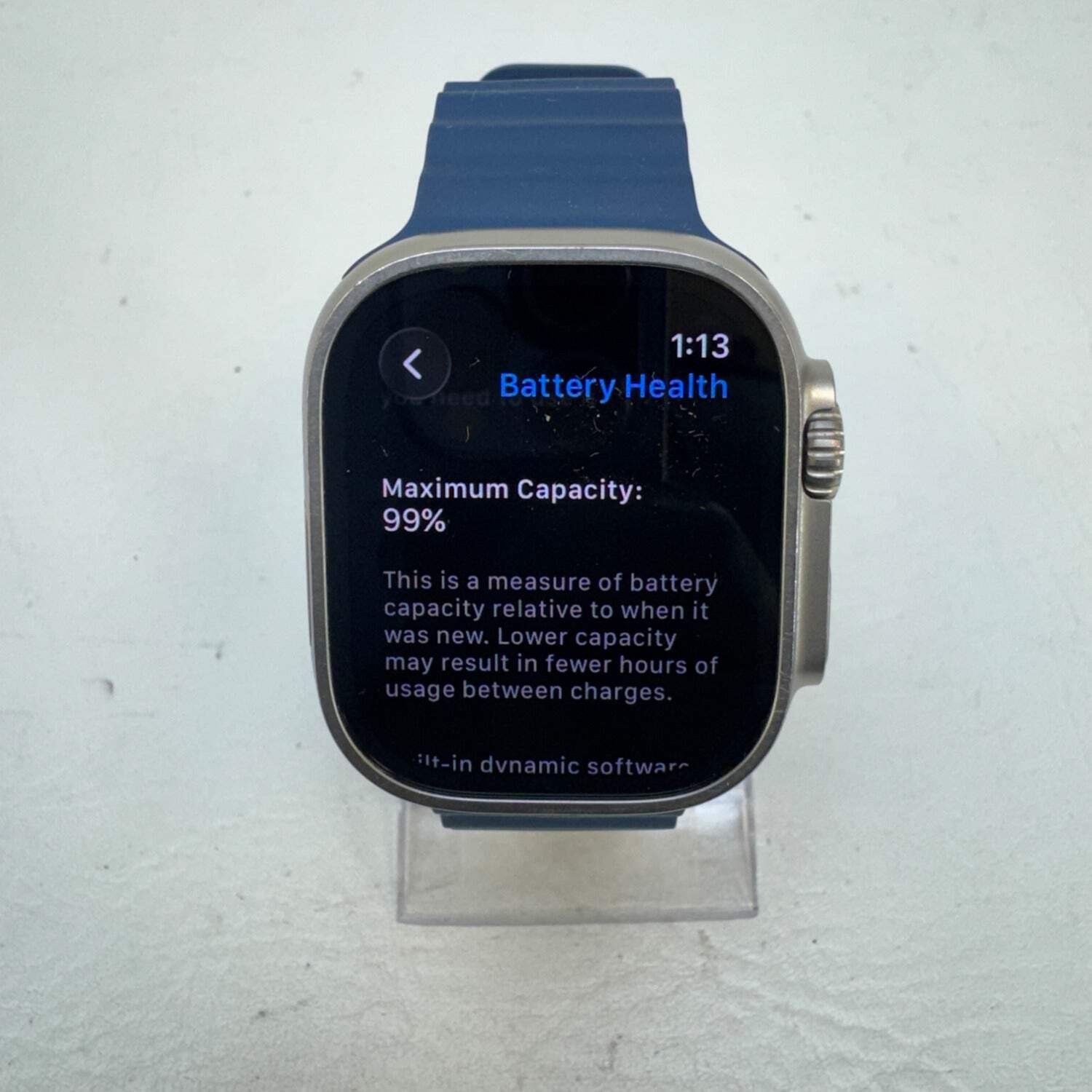 Unlocked Apple Watch Ultra 2 49mm Natural Titanium Midnight Ocean Band MREG3LW/A