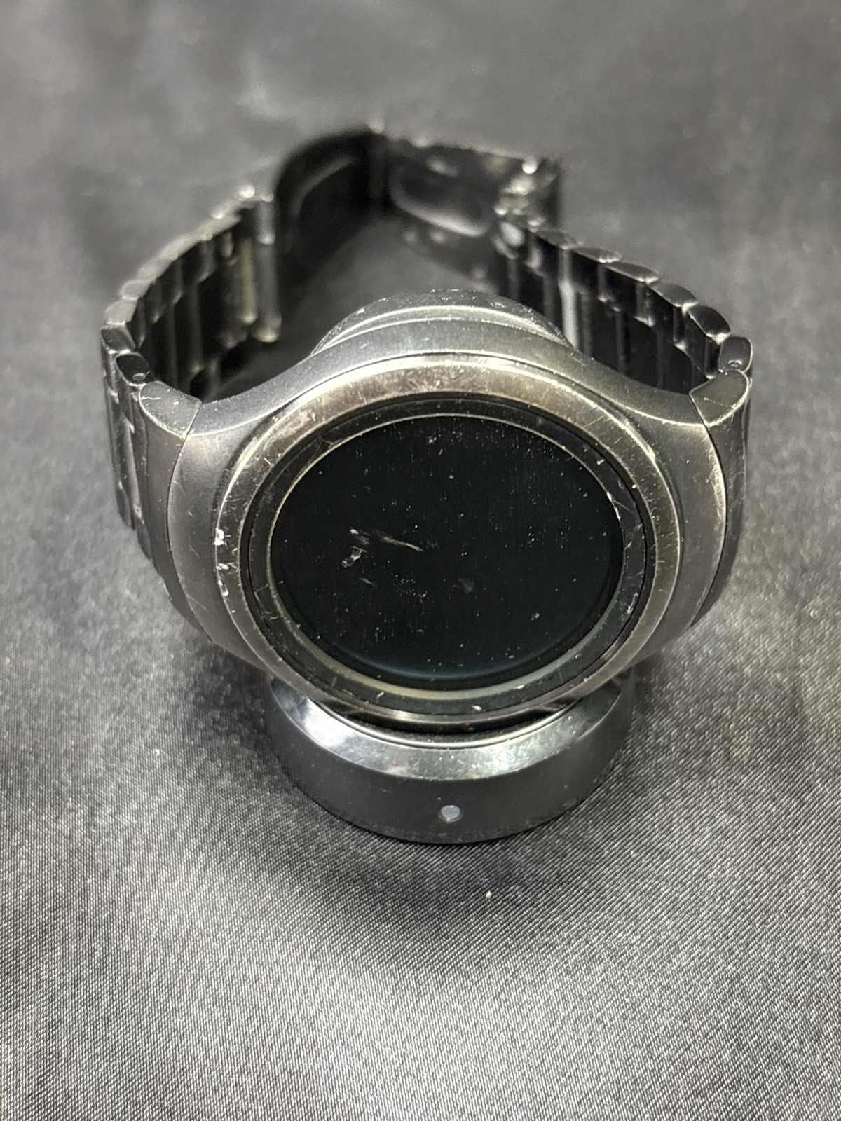 Samsung Gear S2 Smartwatch SM-R730A Dark Gray 316L Stainless Steel Case AT&T