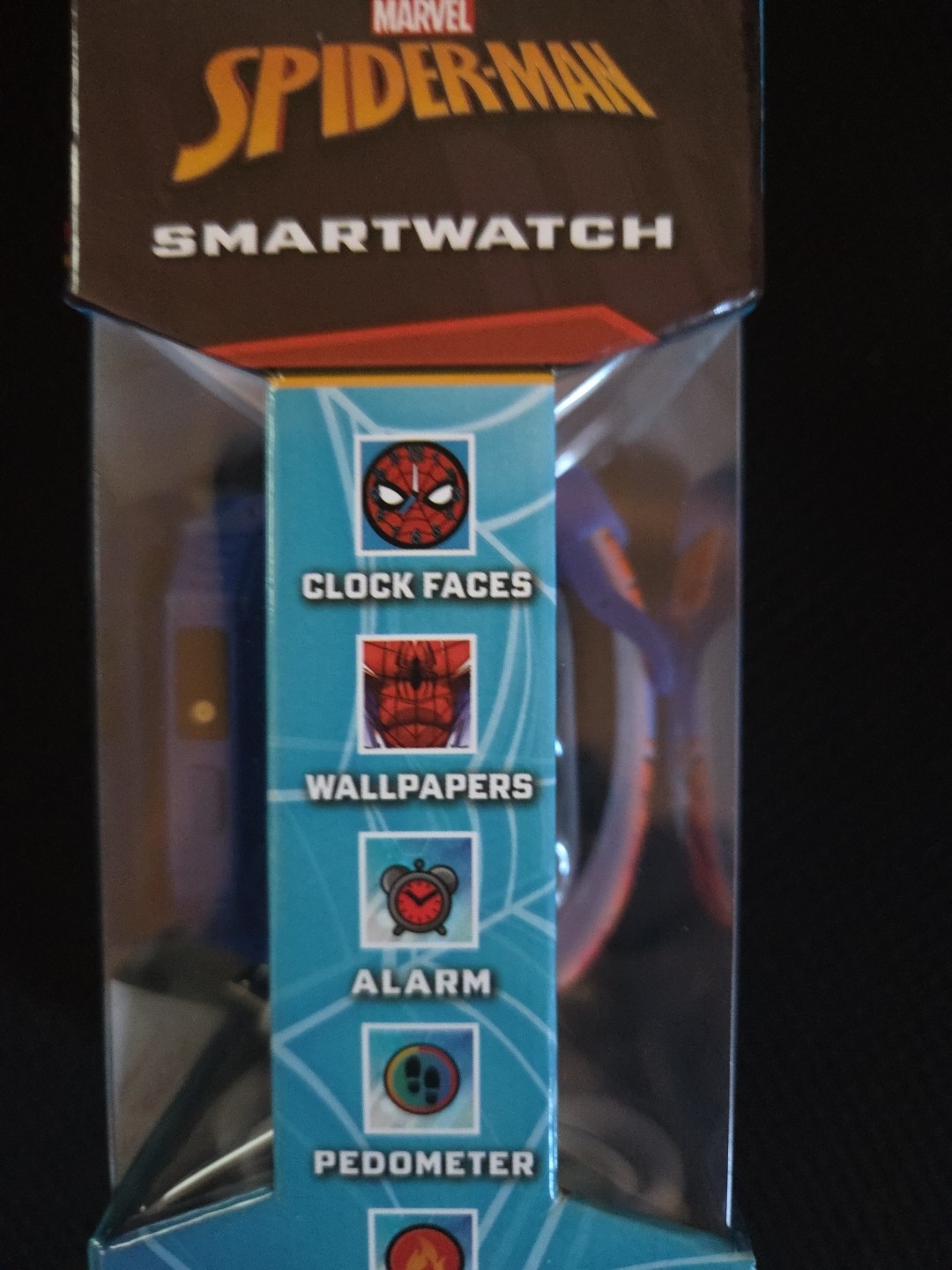 Marvel SPD4767NVWM Spider-Man iTime Unisex Child Smart Watch with Silicone Strap