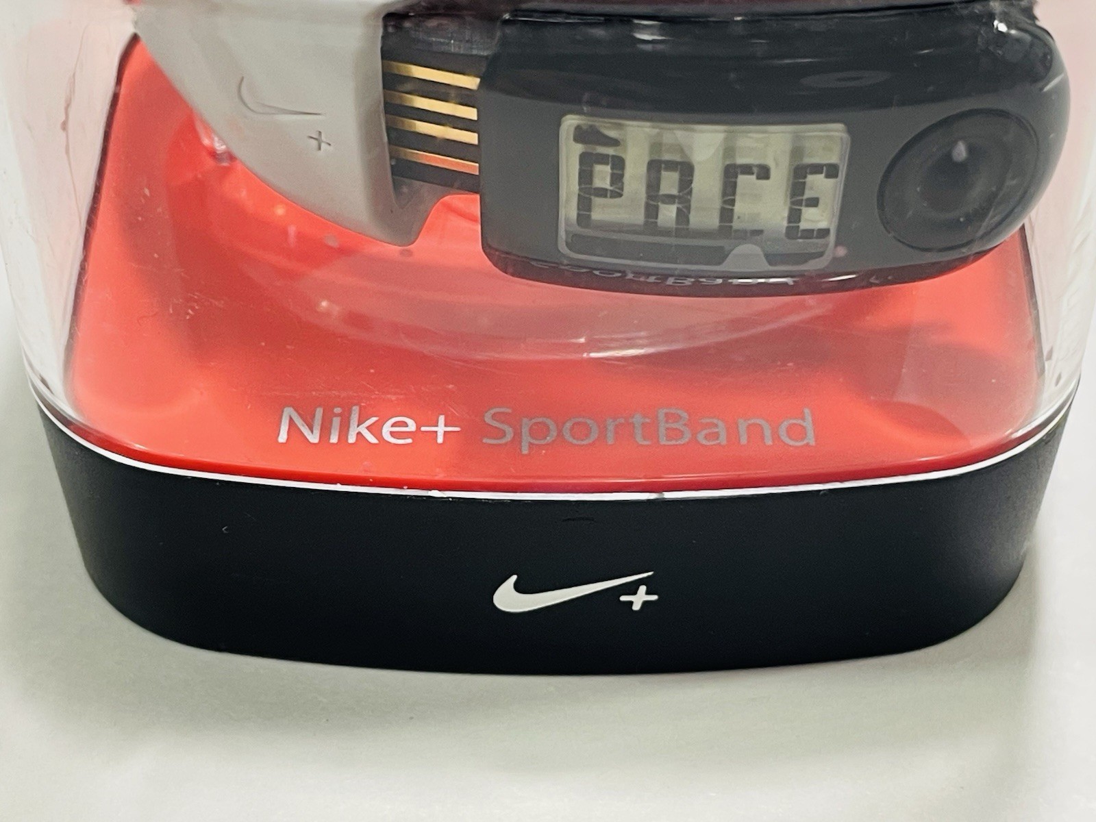 New Nike+ Sports Band Pedometer Shoe or Watch Tracker White Pink Water Resistant