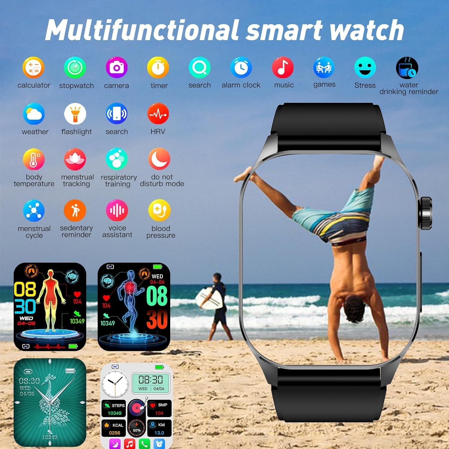 Luxury Smart Watch for Men & Women: 150 Sports Modes & Real-Time Health Tracking