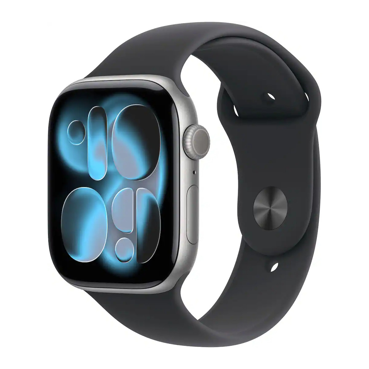 Apple Watch Series 11 46mm GPS Space Gray Case w Black Sport Band S/M MEV04LW/A