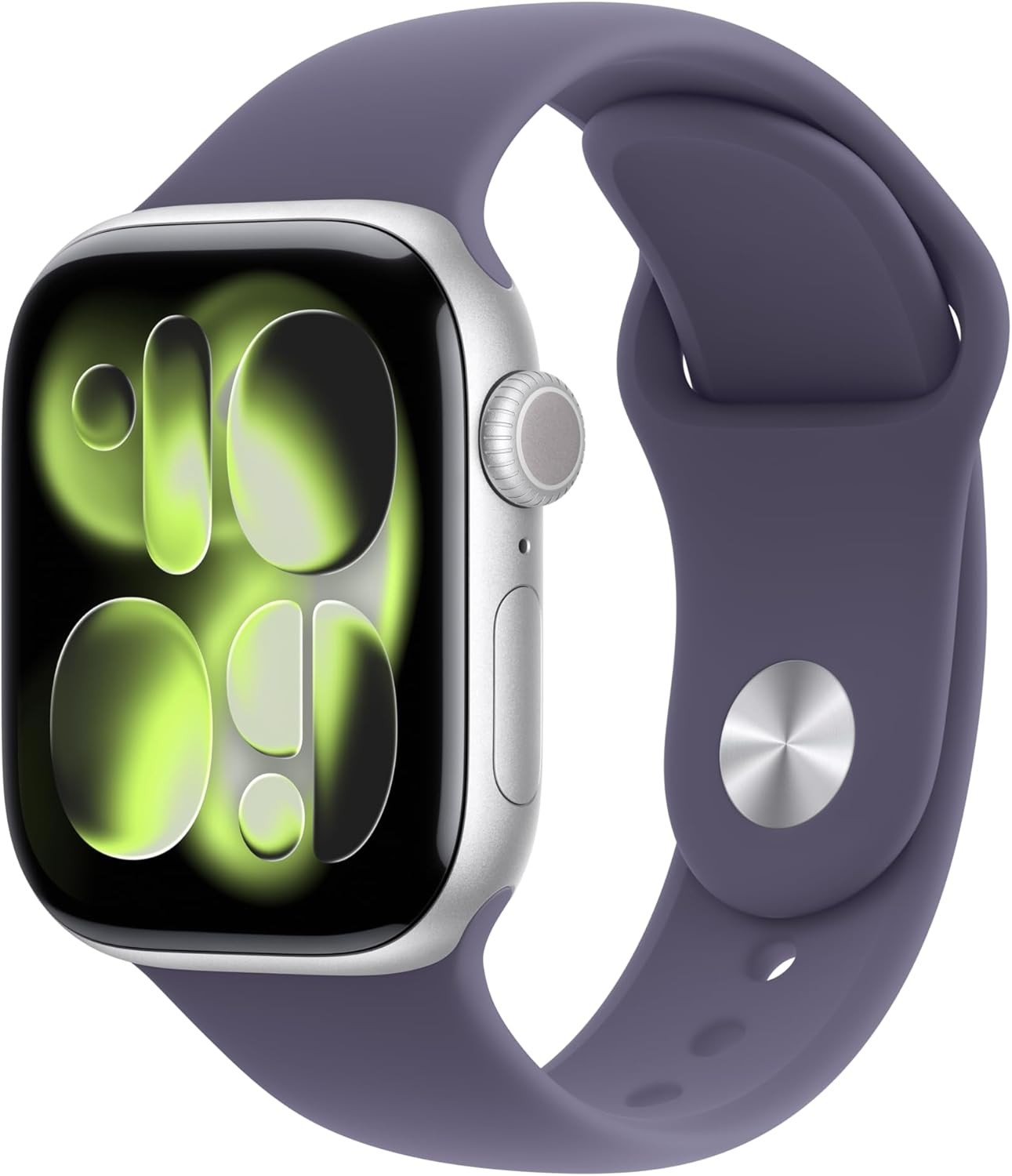 Apple Watch Series 11 42mm Silver Aluminum Case Purple Fog Sport Band – S/M