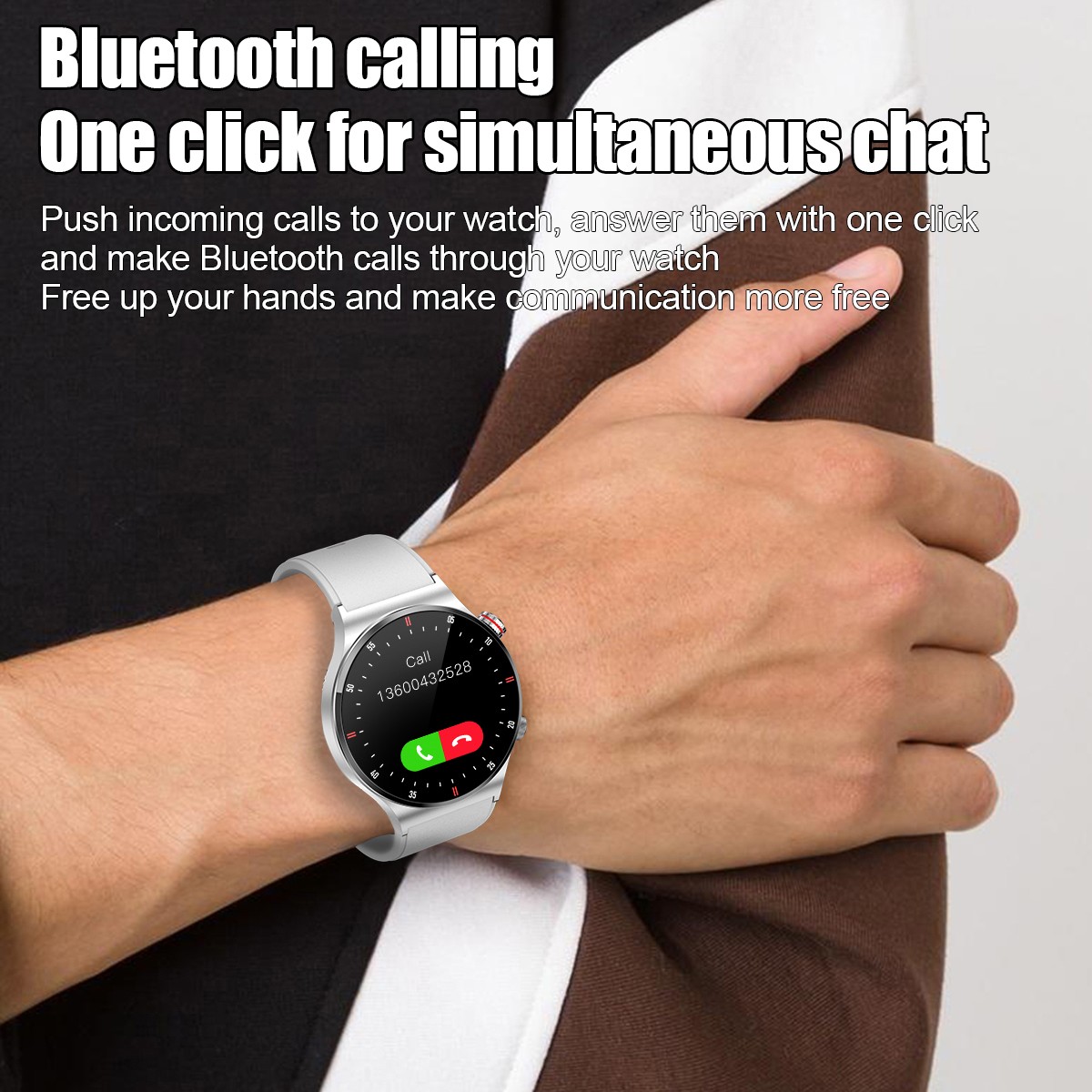 2025 Smart Watch Men Waterproof Smartwatch Bluetooth for iPhone Android Samsung※