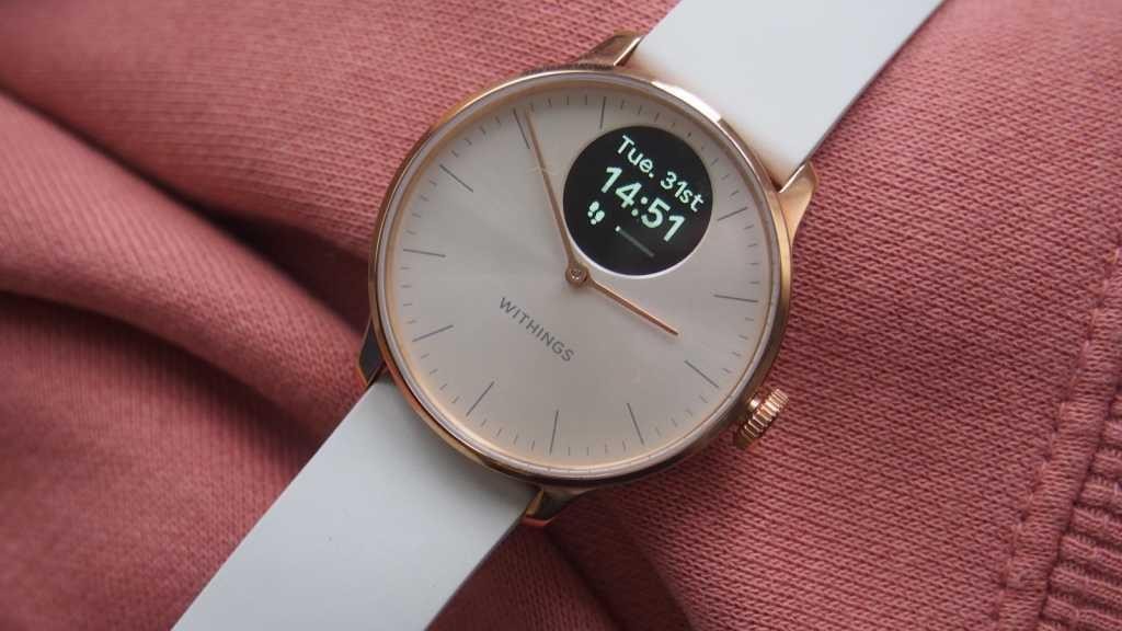 Withings ScanWatch Light Smartwatch Sand Rose Gold Health Tracking Excellent