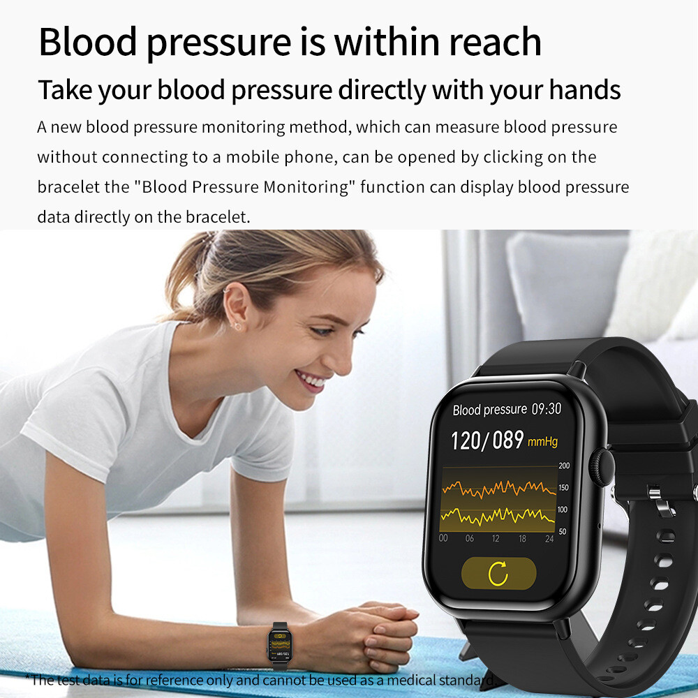 Fitness Blood Pressure Heart Rate Monitor Calorie Step Smart Watch Call