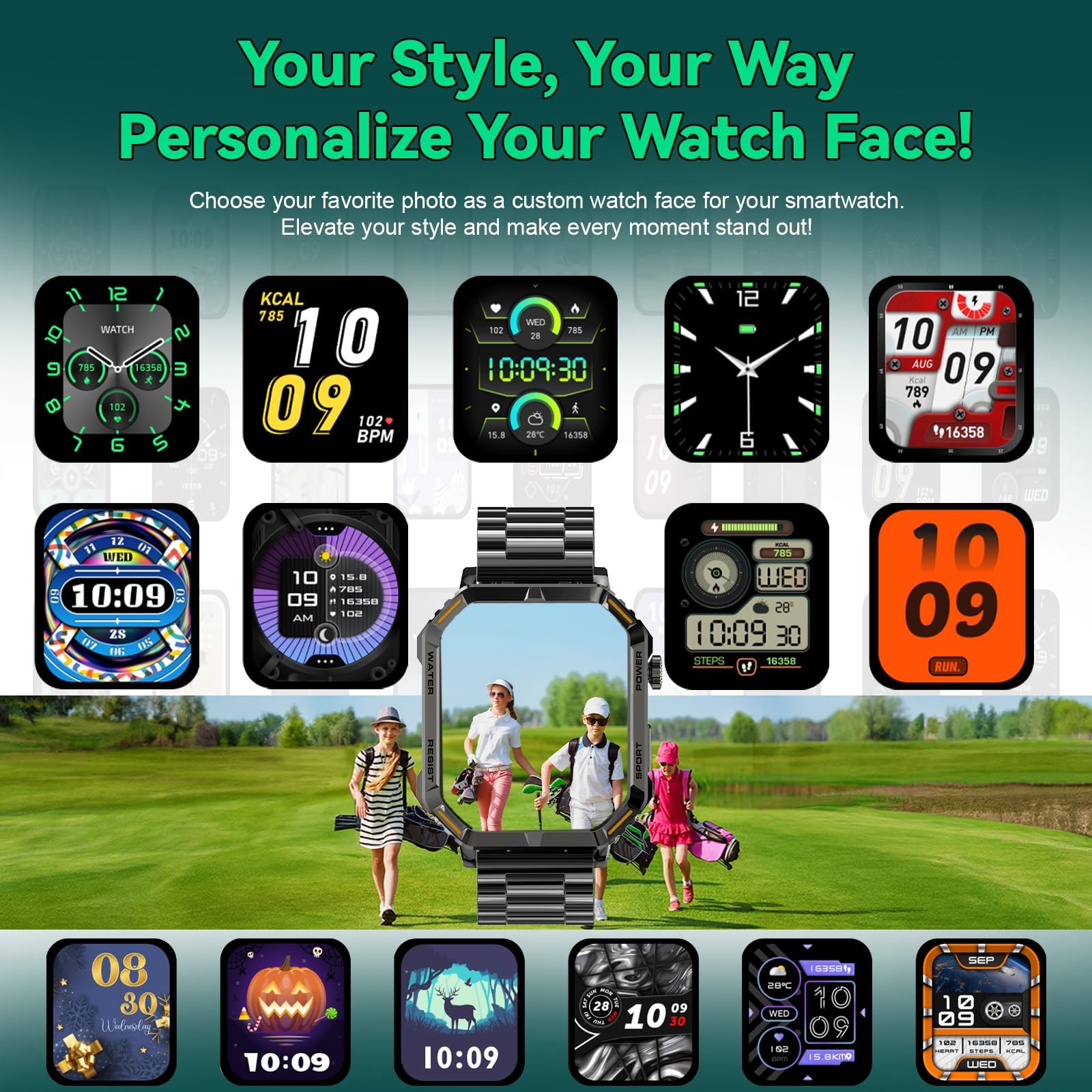 for Men, 1.96″ Display, 200+ Sports, IP67 Waterproof
