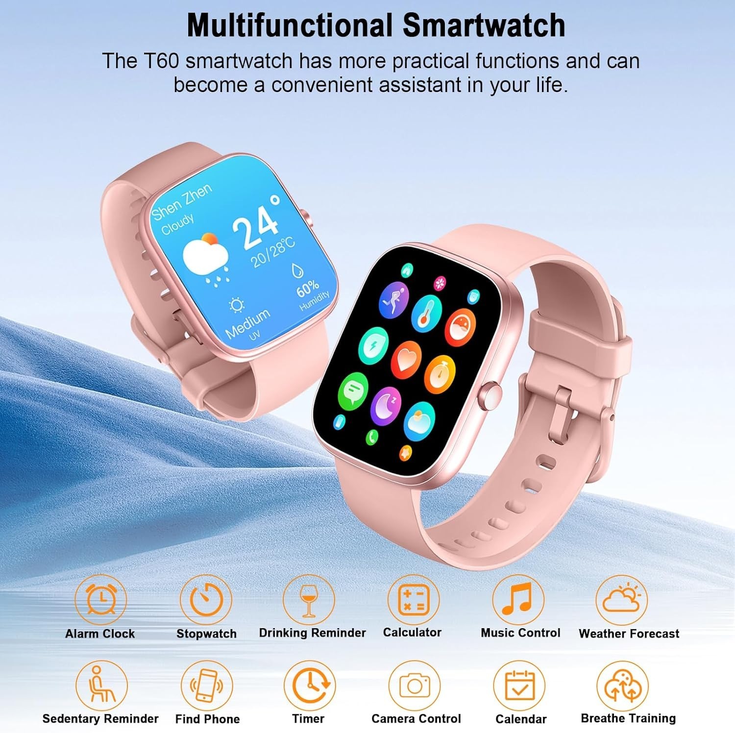 Smart Watch for Men Women, 1.91″ HD Smartwatch Compatible iPhone/Samsung/Andr…