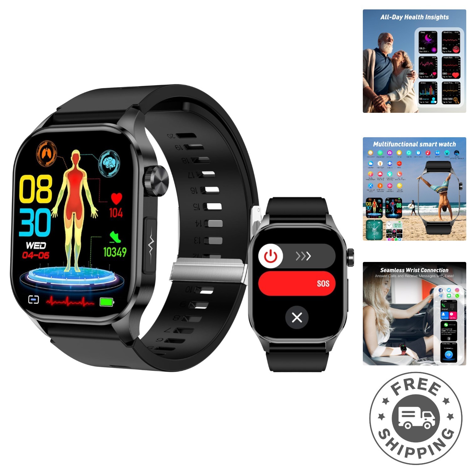 Luxury Smart Watch for Men & Women: 150 Sports Modes & Real-Time Health Tracking