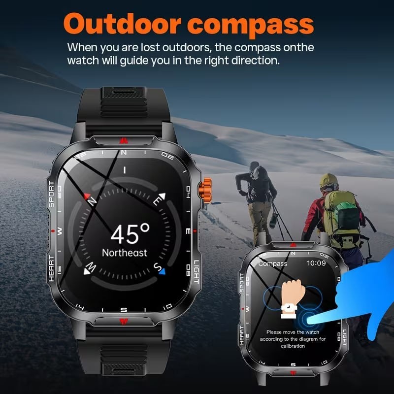 2026 Smartwatch, Fitness Tracker Waterproof Multisport Bluetooth IOS & Android