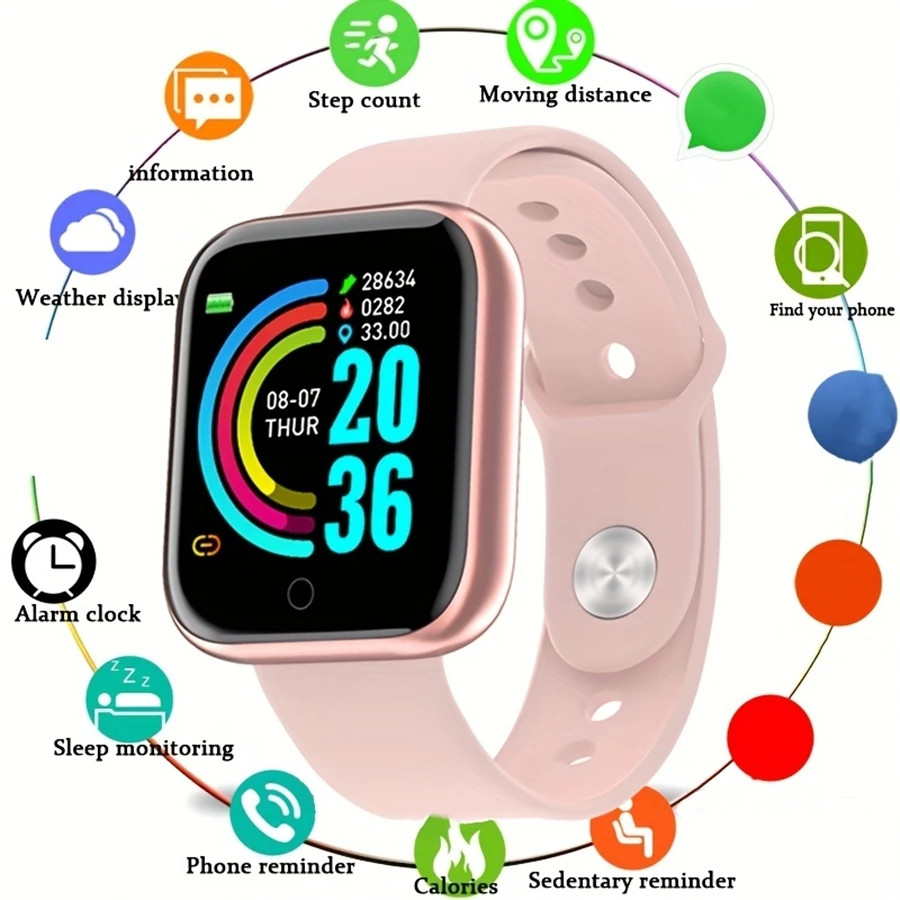 Smart Watch For Women Men Wristwatch Bluetooth Connected Phone Player Music