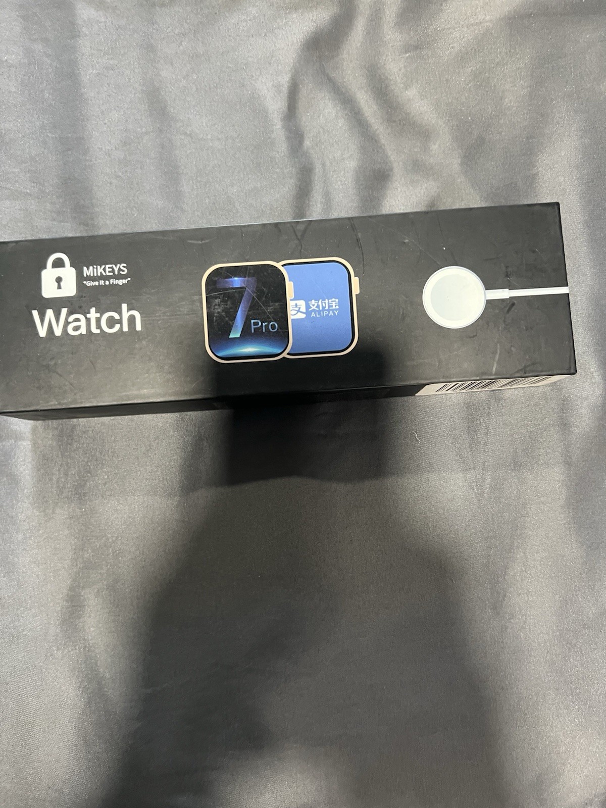MiKEYS Watch 7 Pro Smart Watch Black Aluminum Case 32GB Android/iOS Wireless Chg