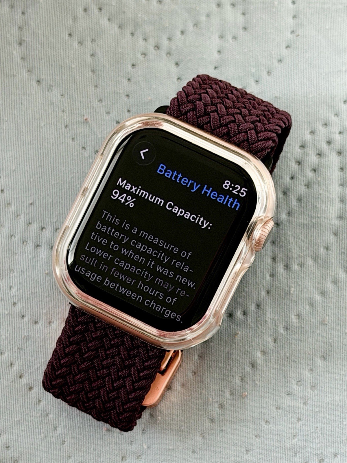 Apple Watch Series 10 42mm GPS Unlocked with clear Case Purple magnetic Band