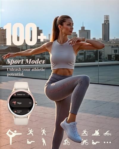 TOOBUR Smart Watch for Women, 40mm HD Smartwatch, Compatible with Android & iOS
