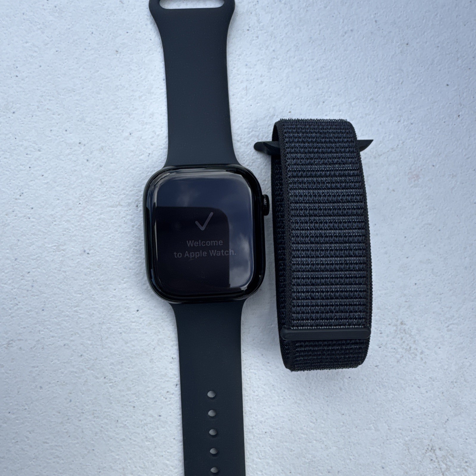 Apple Watch Series 10 (GPS) 46mm Case w Ink Sport Loop Jet Black MWWR3LW/A 2024