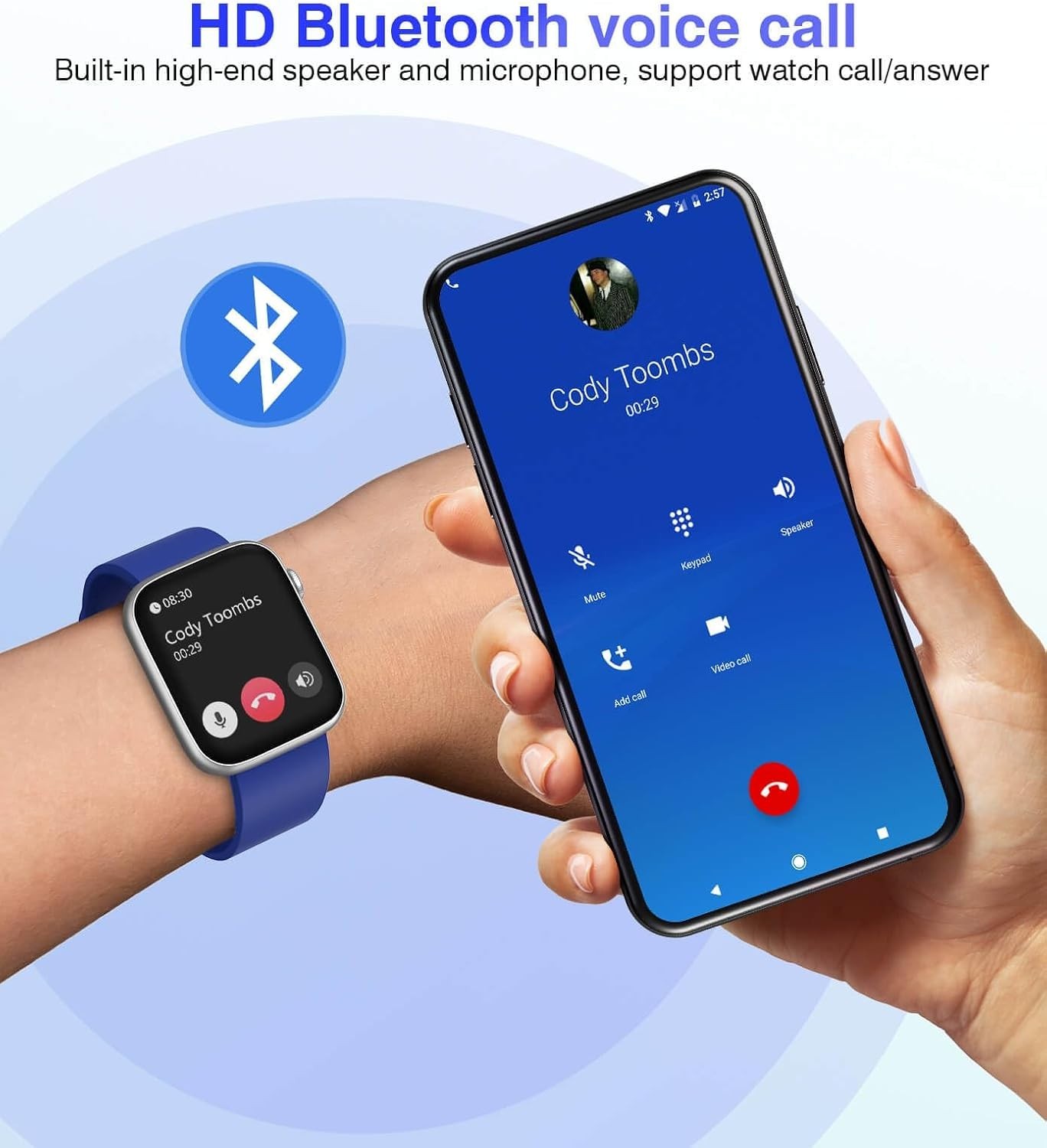 EarlySincere Smart Watches for Men Women Blood Pressure, 1.9” HD Full Touch …