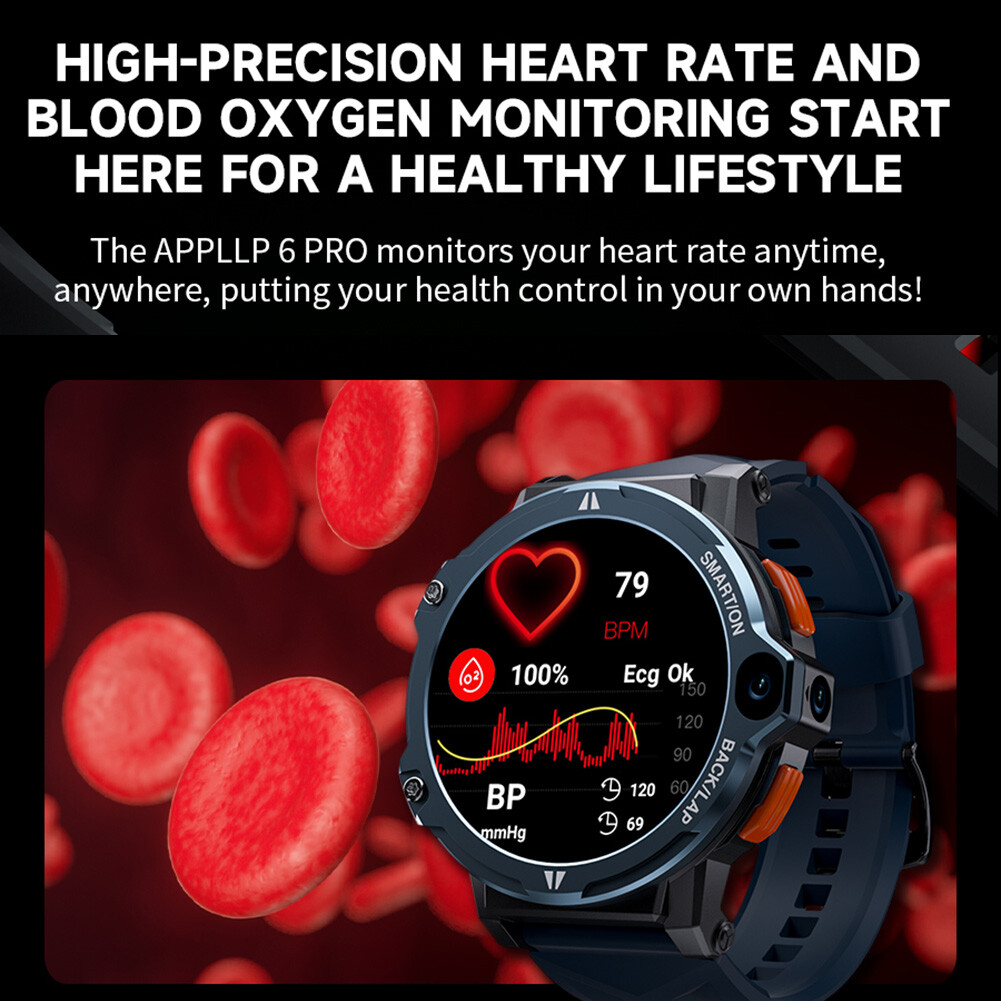 4G WIFI Smart Phone Watch 4+64GB Men Women Unlocked Phone Dual Camera Bluetooth