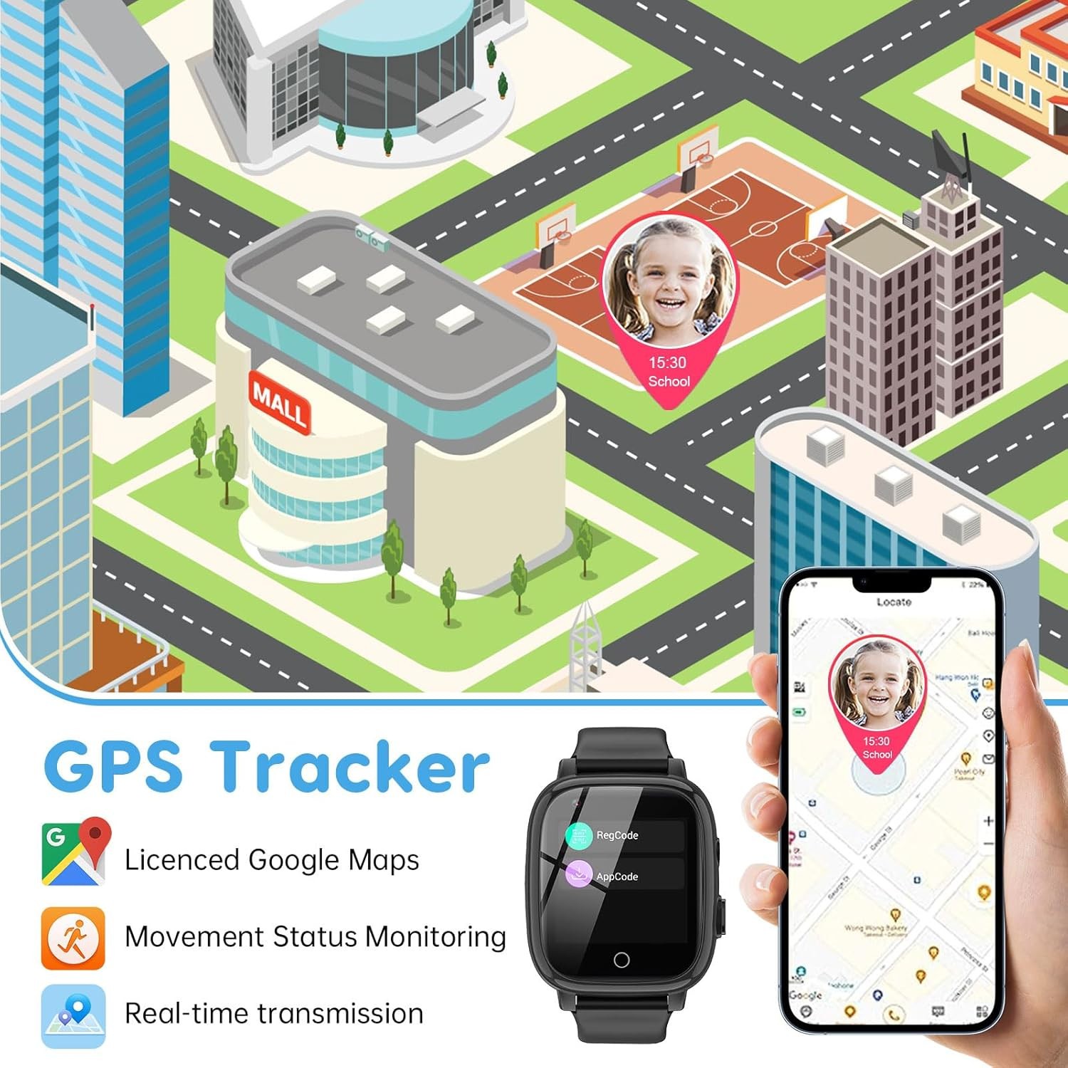 4G Smart Watch for Kids with GPS Tracker, Globally Applicable, Texting and Calli