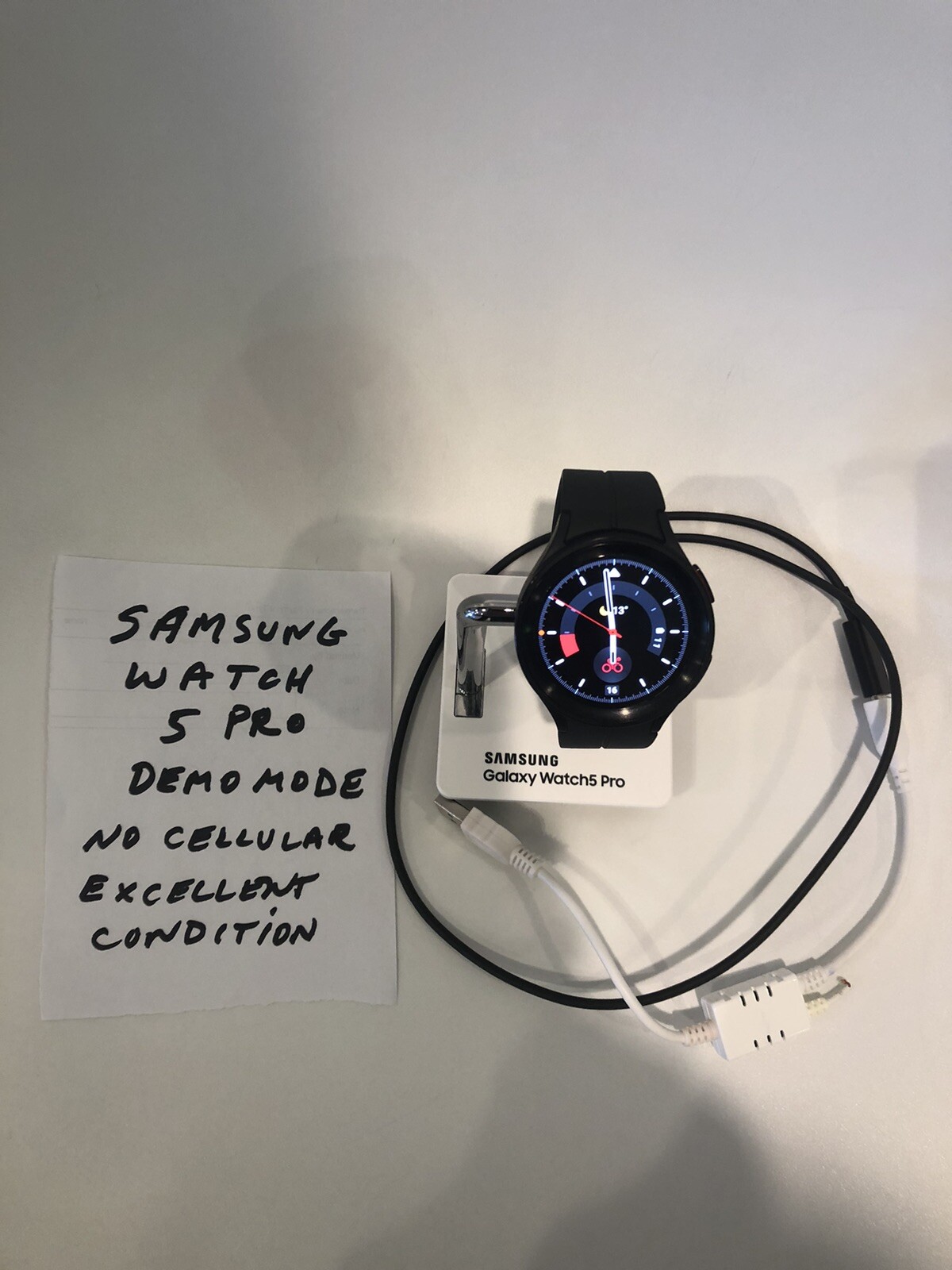 Samsung Galaxy Watch5 Pro 45mm Black Titanium Case (Live Demo Unit) – For parts