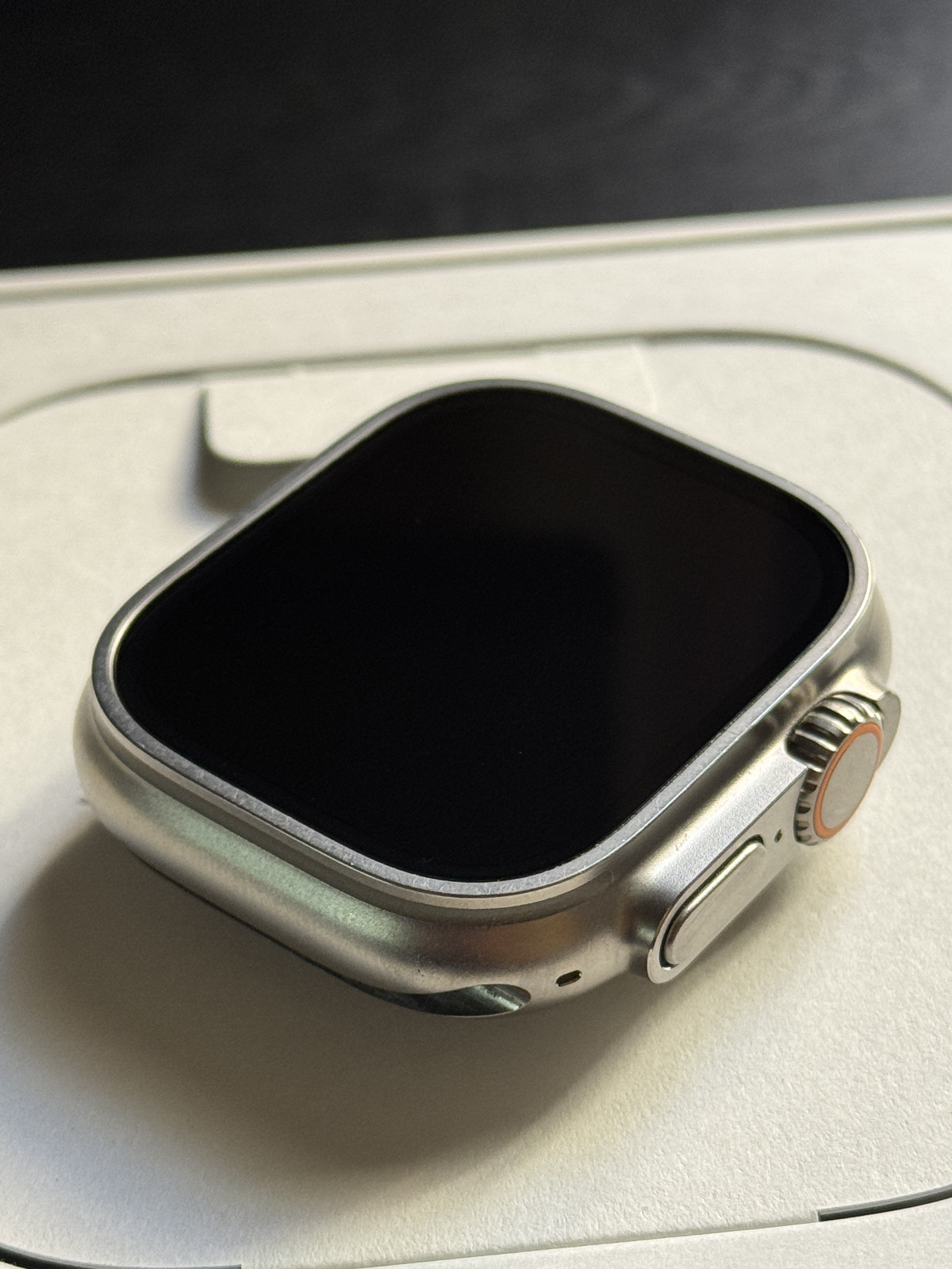 Apple Watch Ultra 49mm Titanium Case with Orange Alpine Loop, Medium (GPS +…
