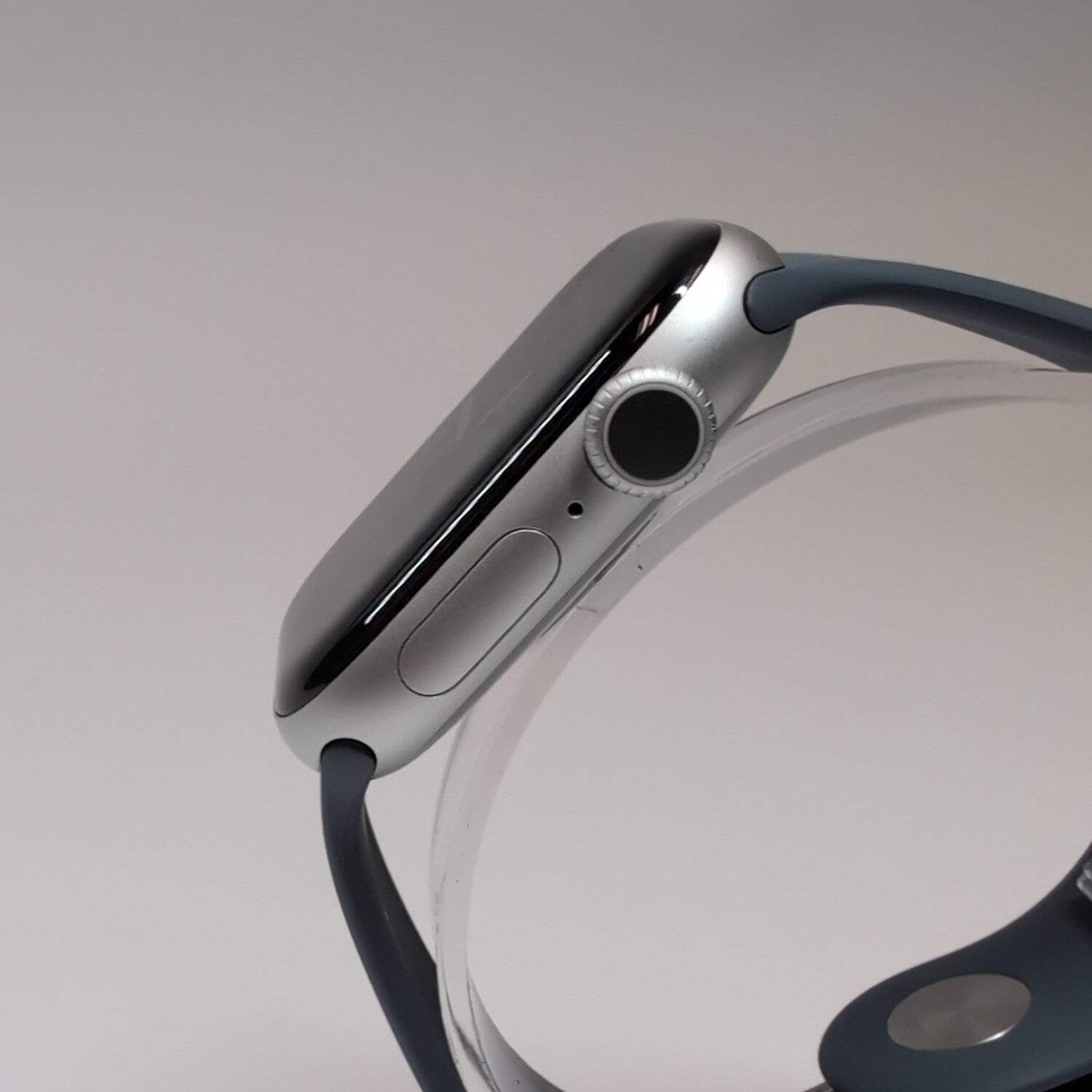Unlocked Apple Watch Series 11 42MM Silver Aluminum Anchor Blue Sport Band