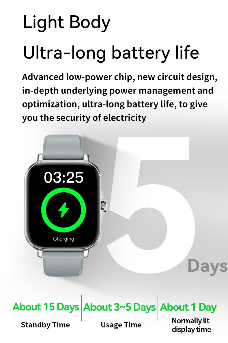 2026 Smart Watch Bluetooth Call Fitness Tracker Full Touch for Android iPhone