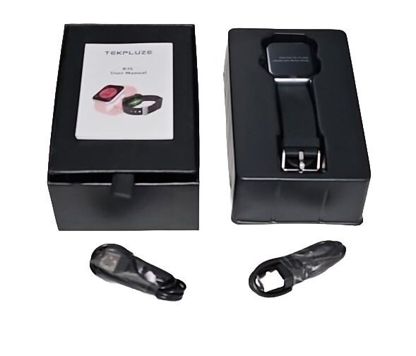 Tekpluze Smart Watch Mens Women Fitness Tracker Heart Rate Watch for Android iOS