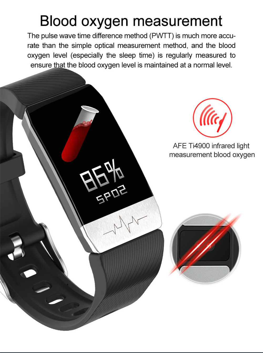 IP67 Waterproof Smart Watch Sleep Monitor Sport Pedometer Fitness Tracker