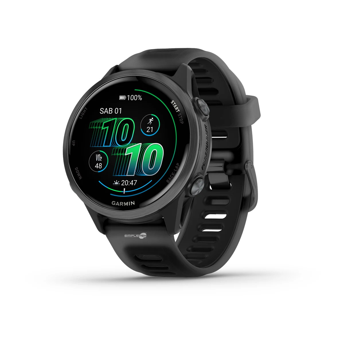 Garmin Forerunner 570 42mm AMOLED Smartwatch GPS Multiband 8GB, Black 1