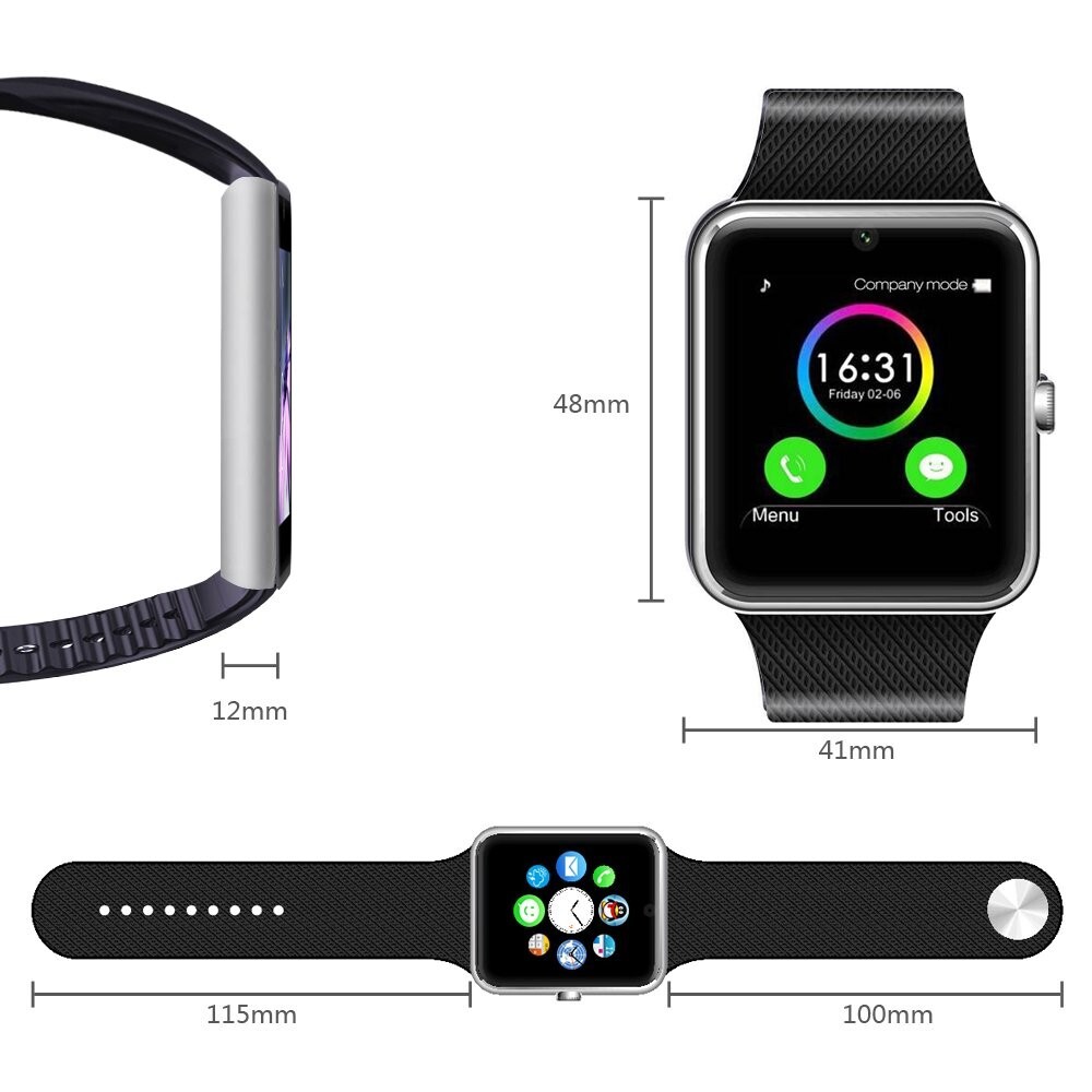 Martha MSRM Smart Watch Call Sync and Handfree for Android 4.2 or above and iPho