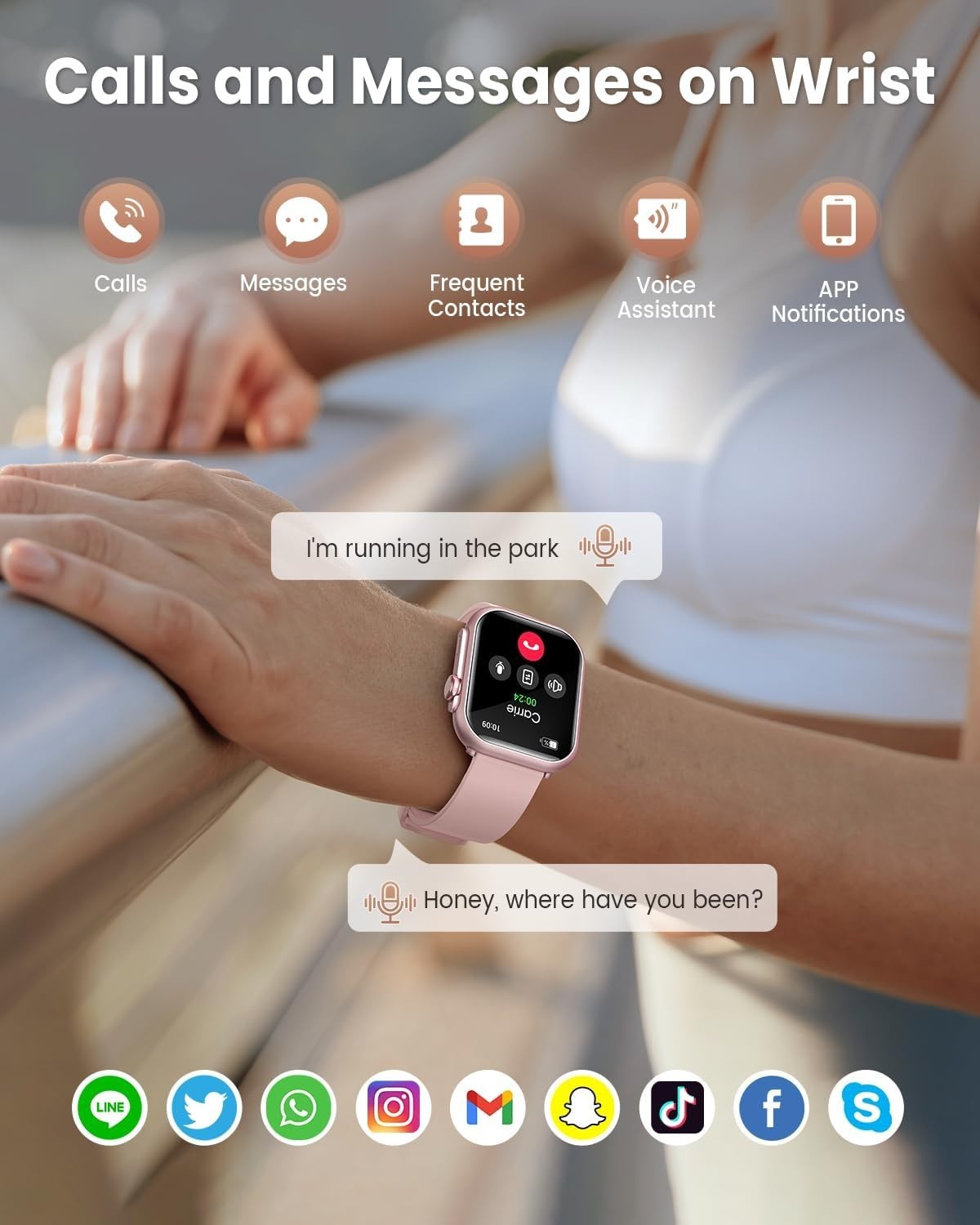 Multi-Functional Smart Watch for Women – Bluetooth, GPS, and Health Monitoring