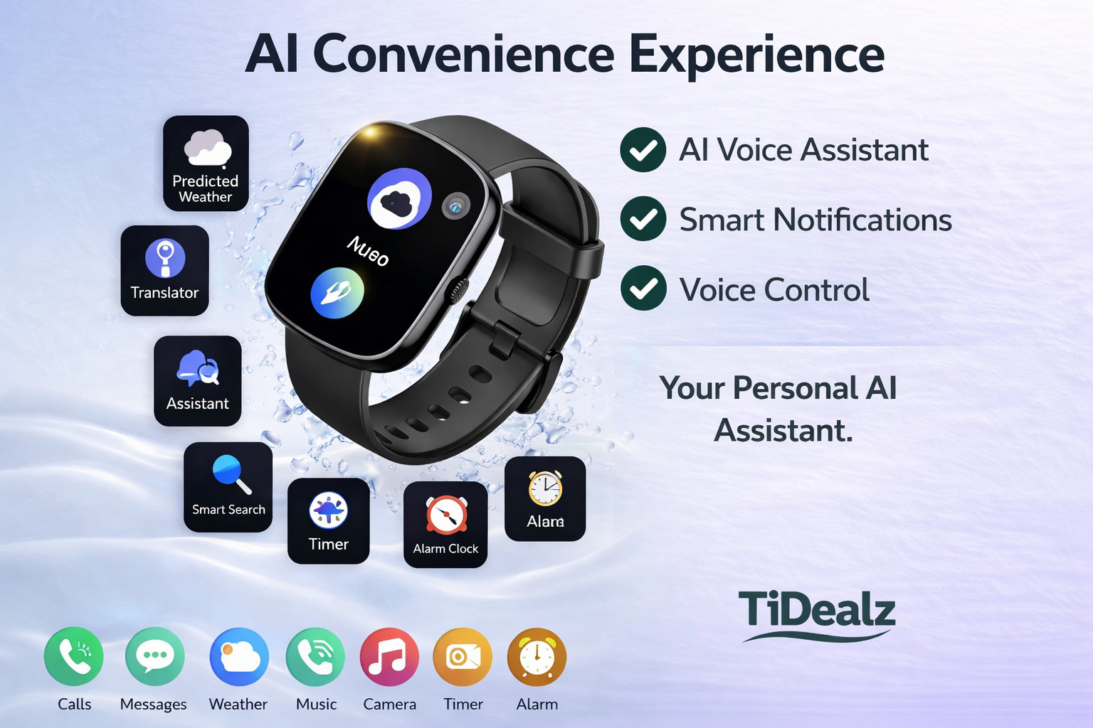 Smartwatch Bluetooth Call 1.91” HD Fitness Tracker 100+ Sports Modes IP68 Andro