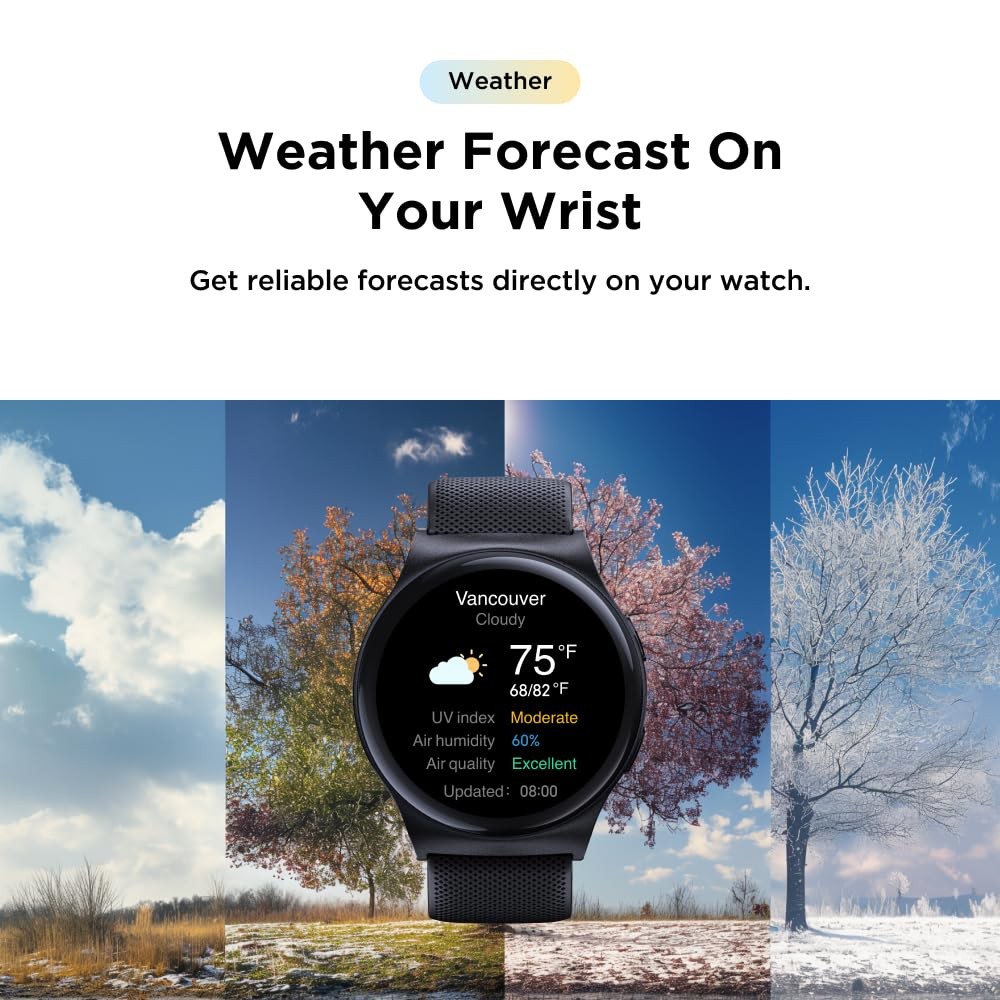 Motorola Moto Watch 120 – Premium Bluetooth Smartwatch with AMOLED Display,