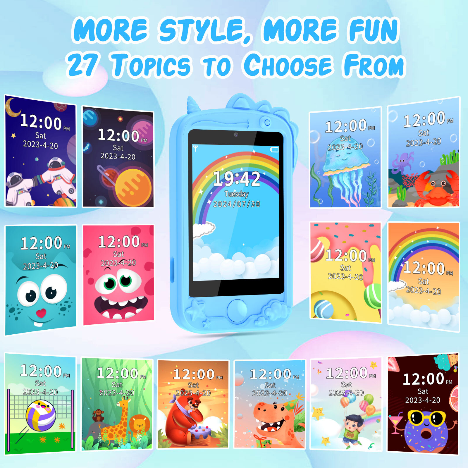 Kids Smart Phone Watch Touchscreen Smartwatch Phone Boys Girls Educational Toy
